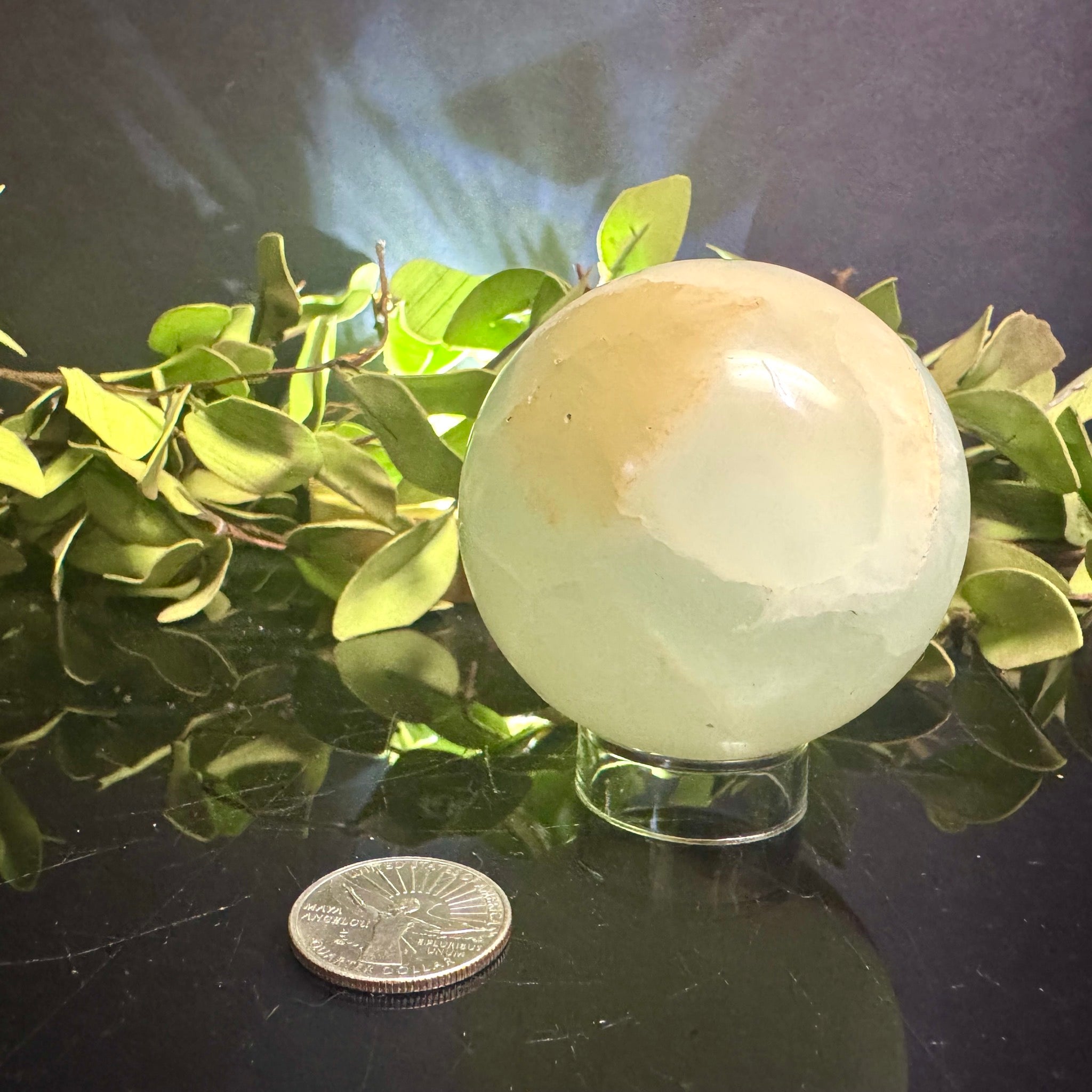 Pistachio Calcite Sphere