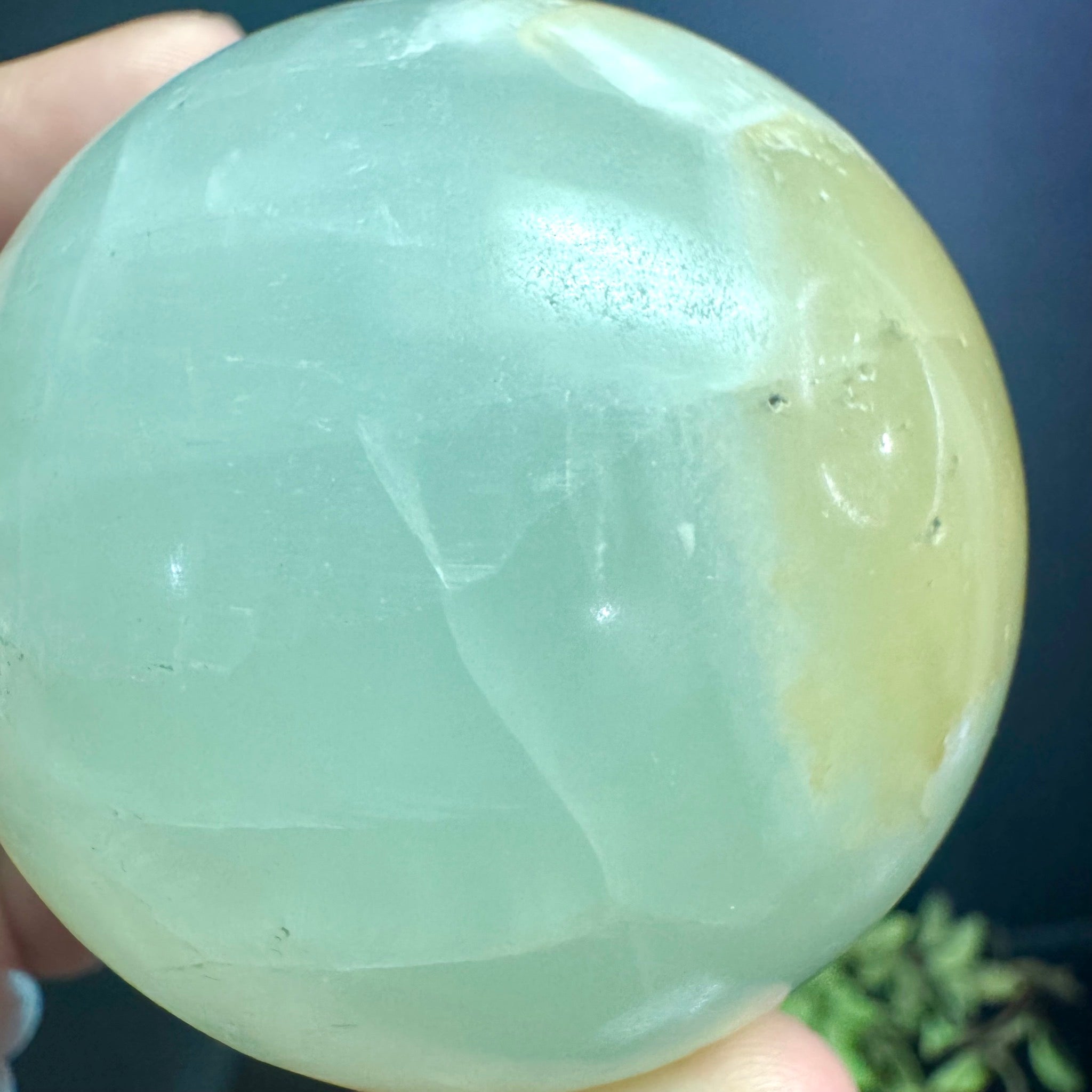 Pistachio Calcite Sphere