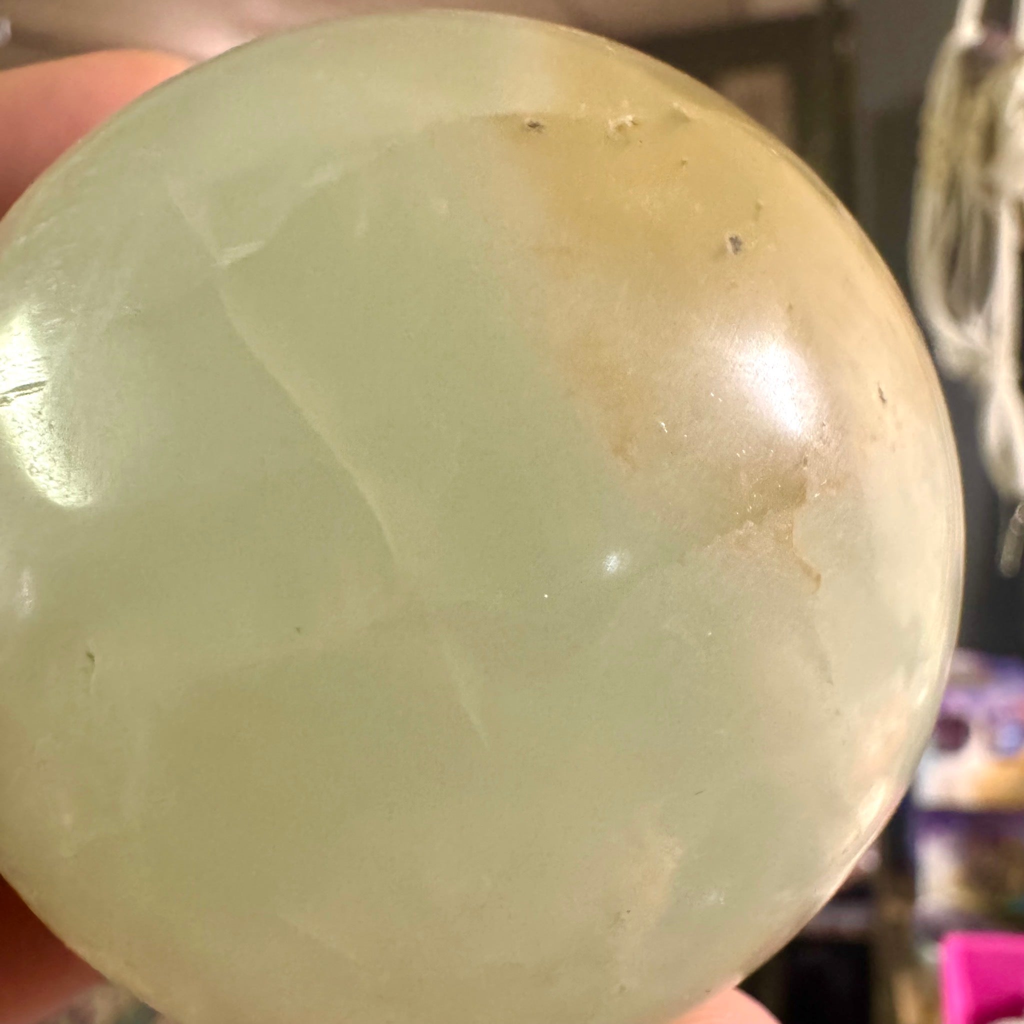 Pistachio Calcite Sphere