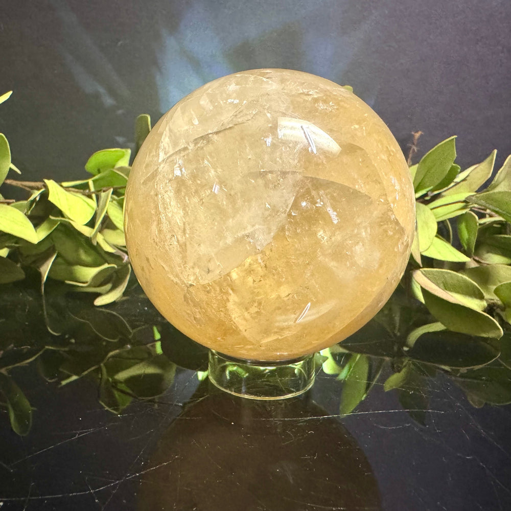 Honey Calcite Sphere