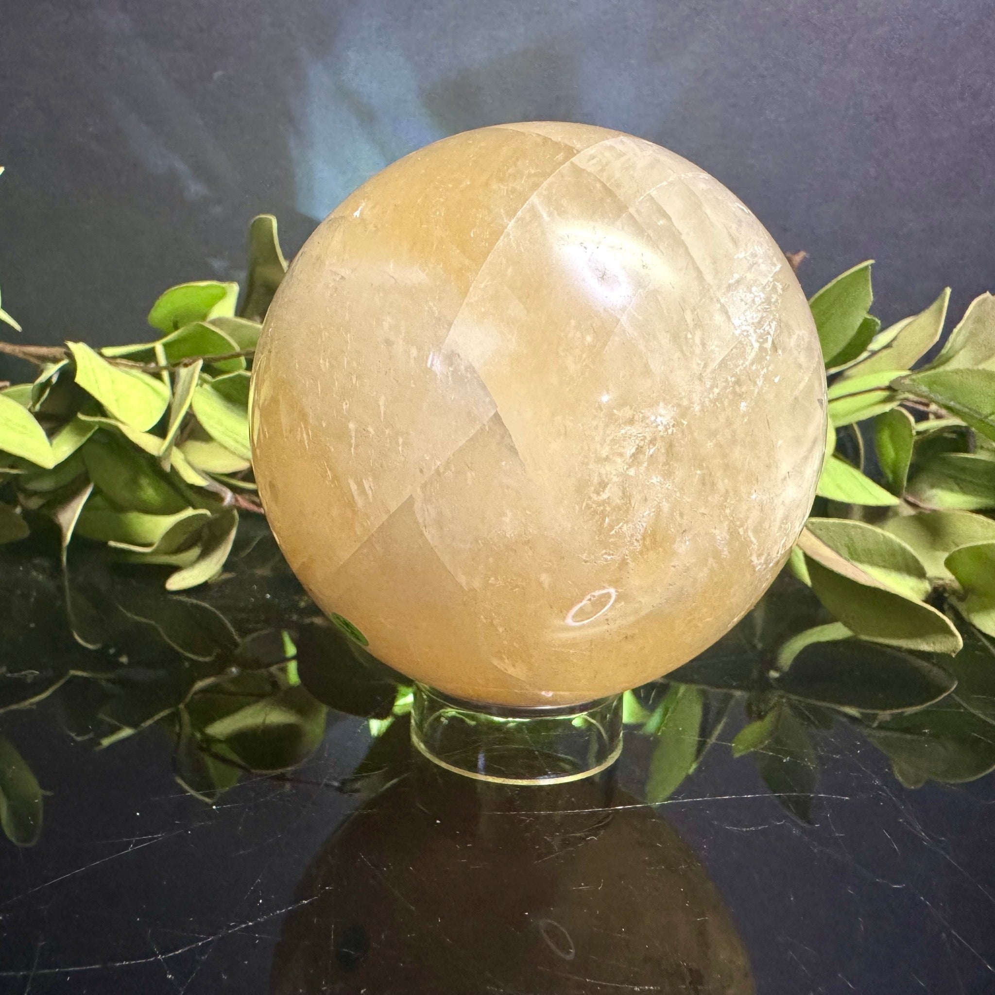 Honey Calcite Sphere