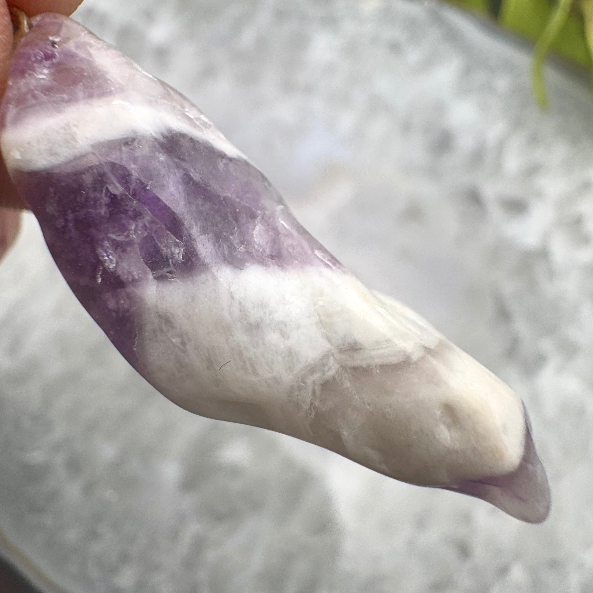 Chevron Amethyst Pendant