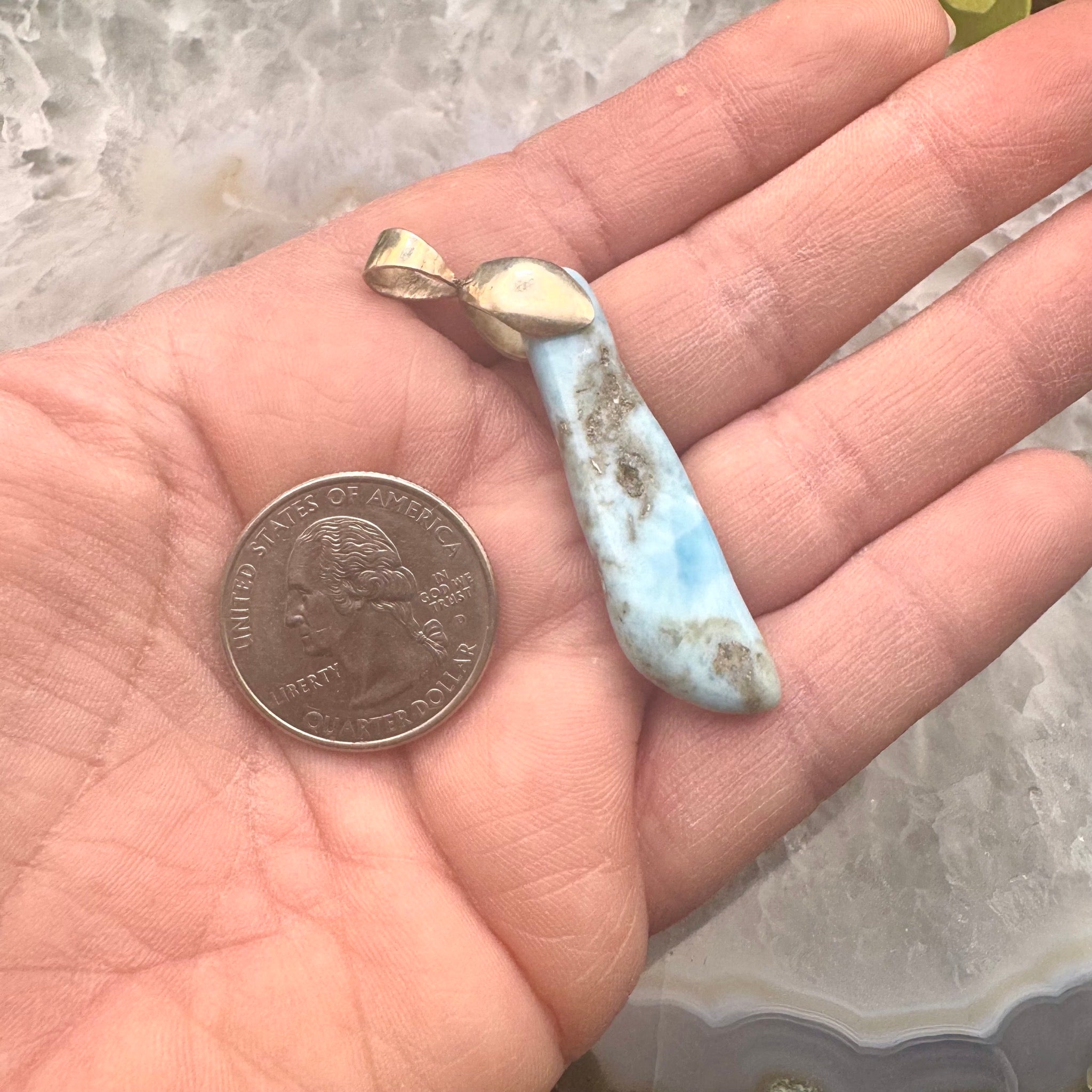 Larimar Pendant