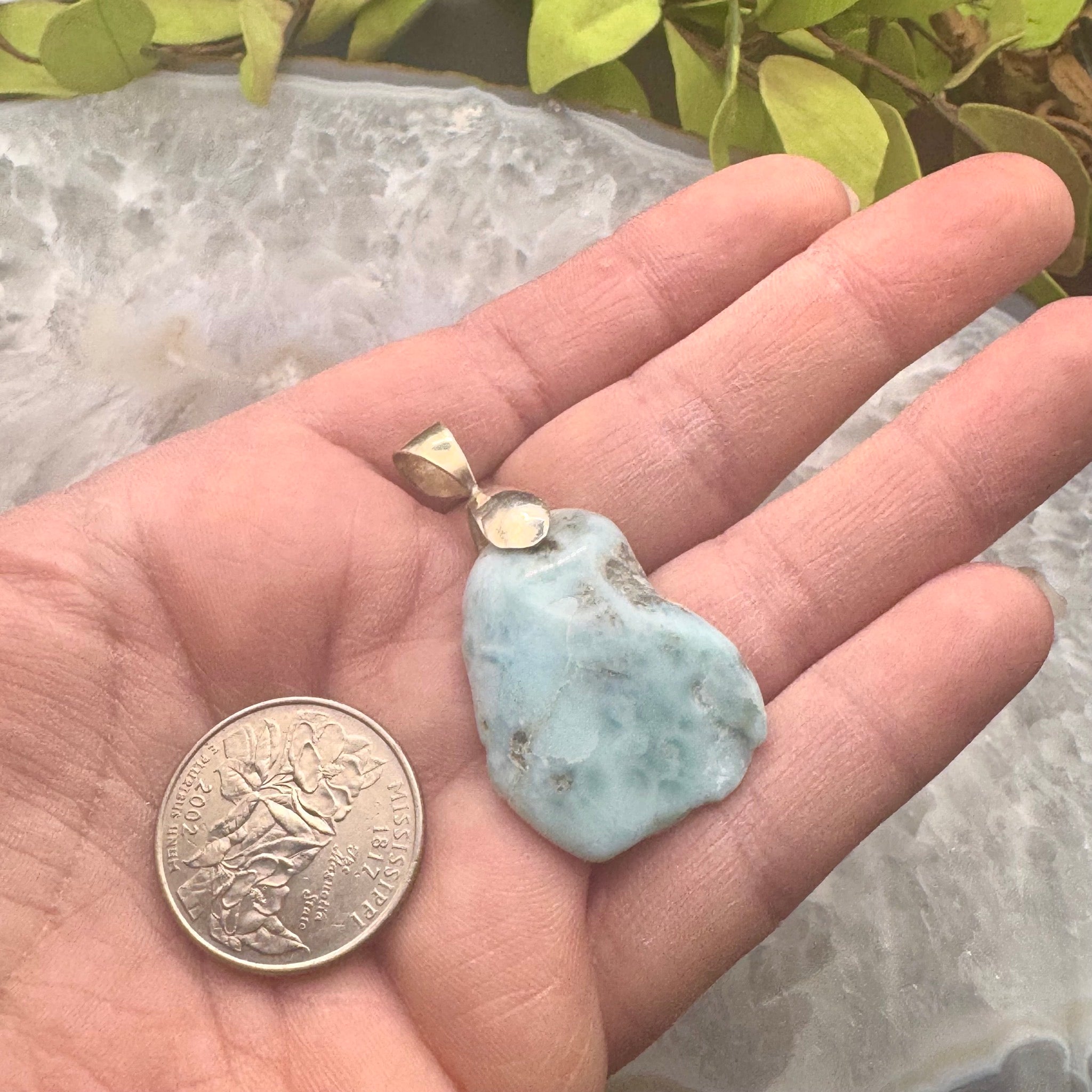 Larimar Pendant