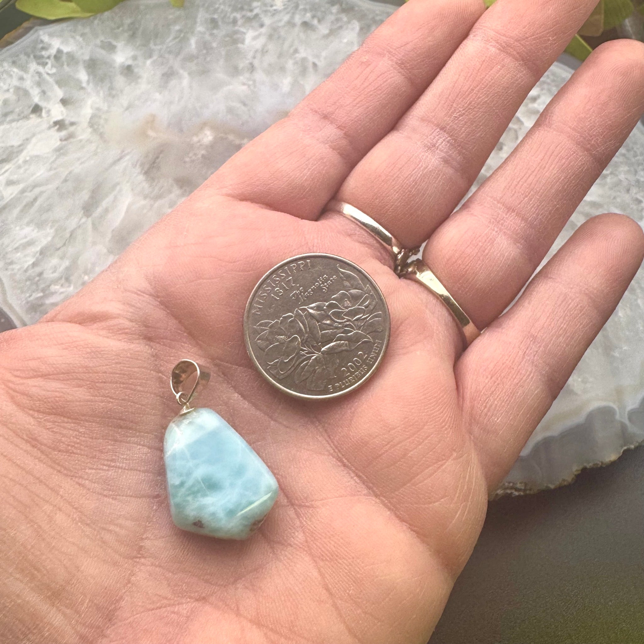 Larimar Pendant