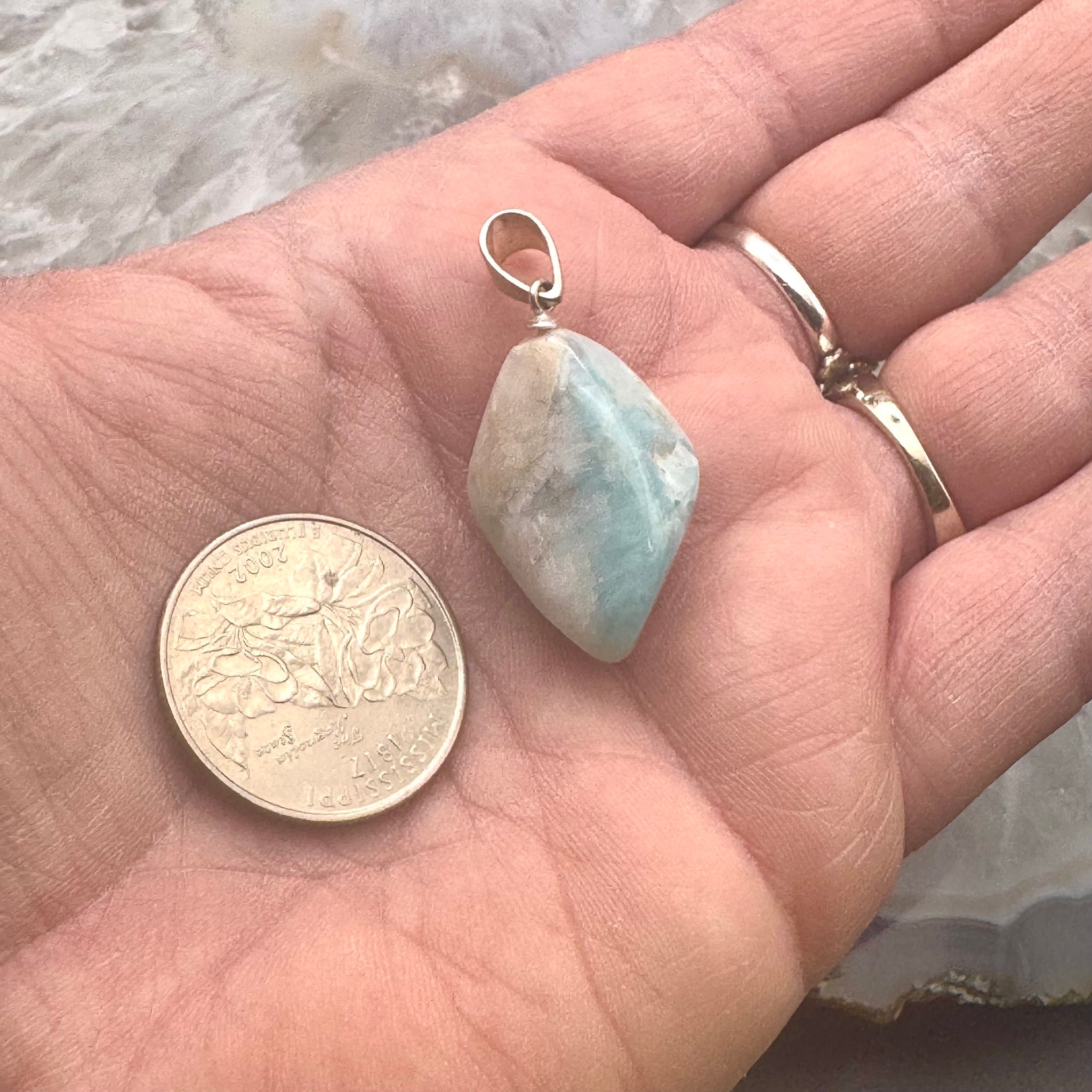 Larimar Pendant