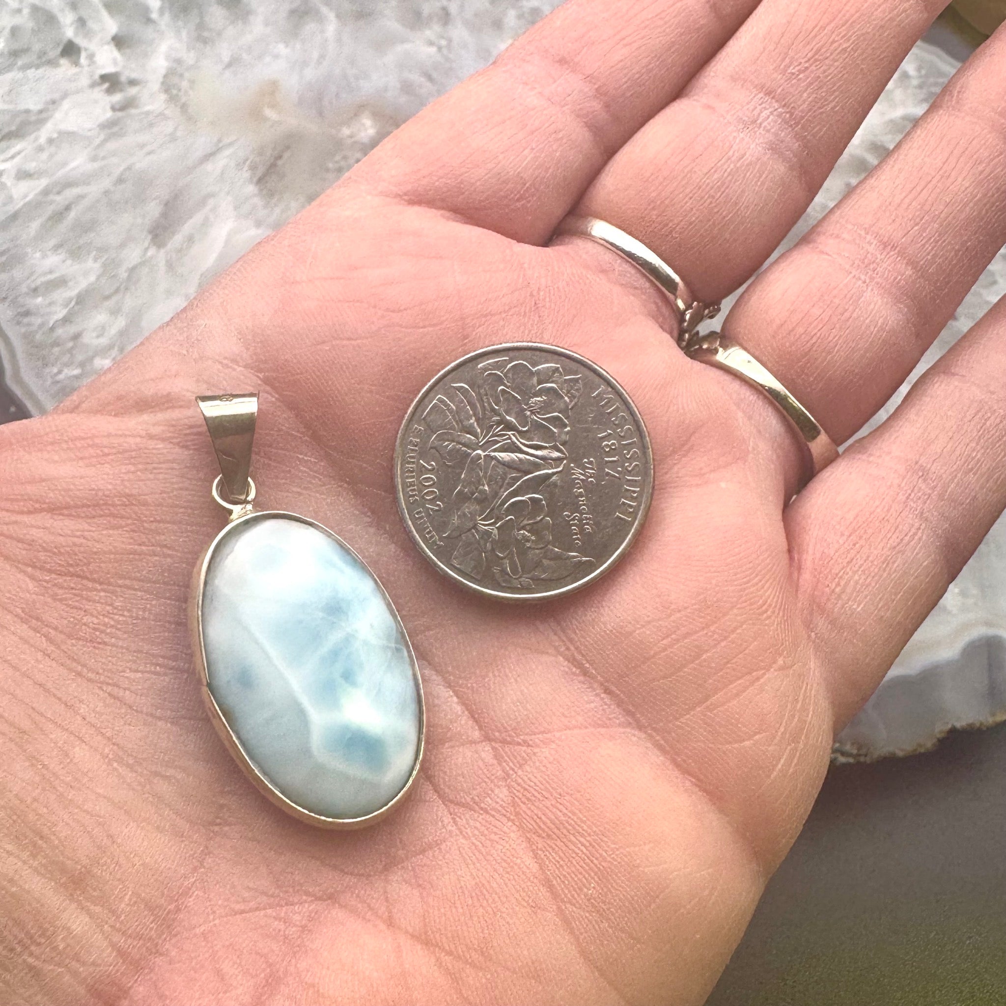 Larimar Pendant