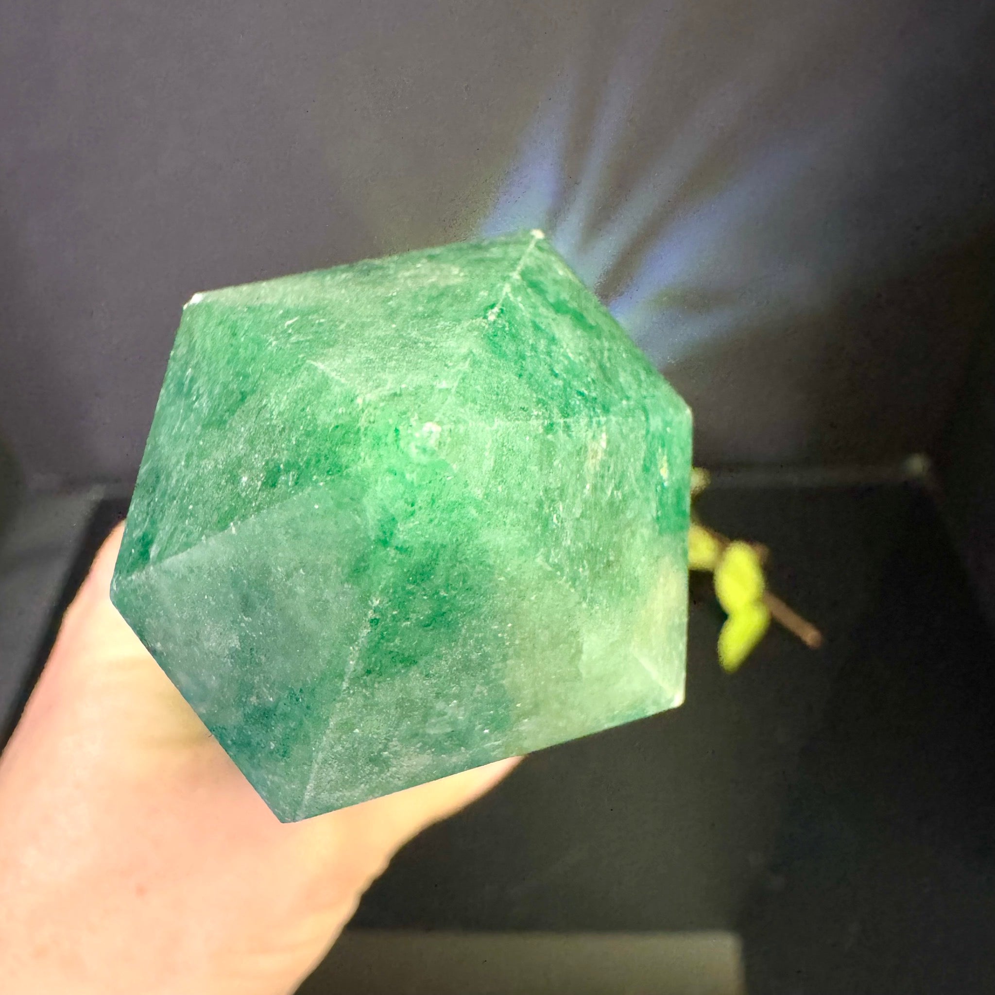 Green Strawberry Quartz Tower