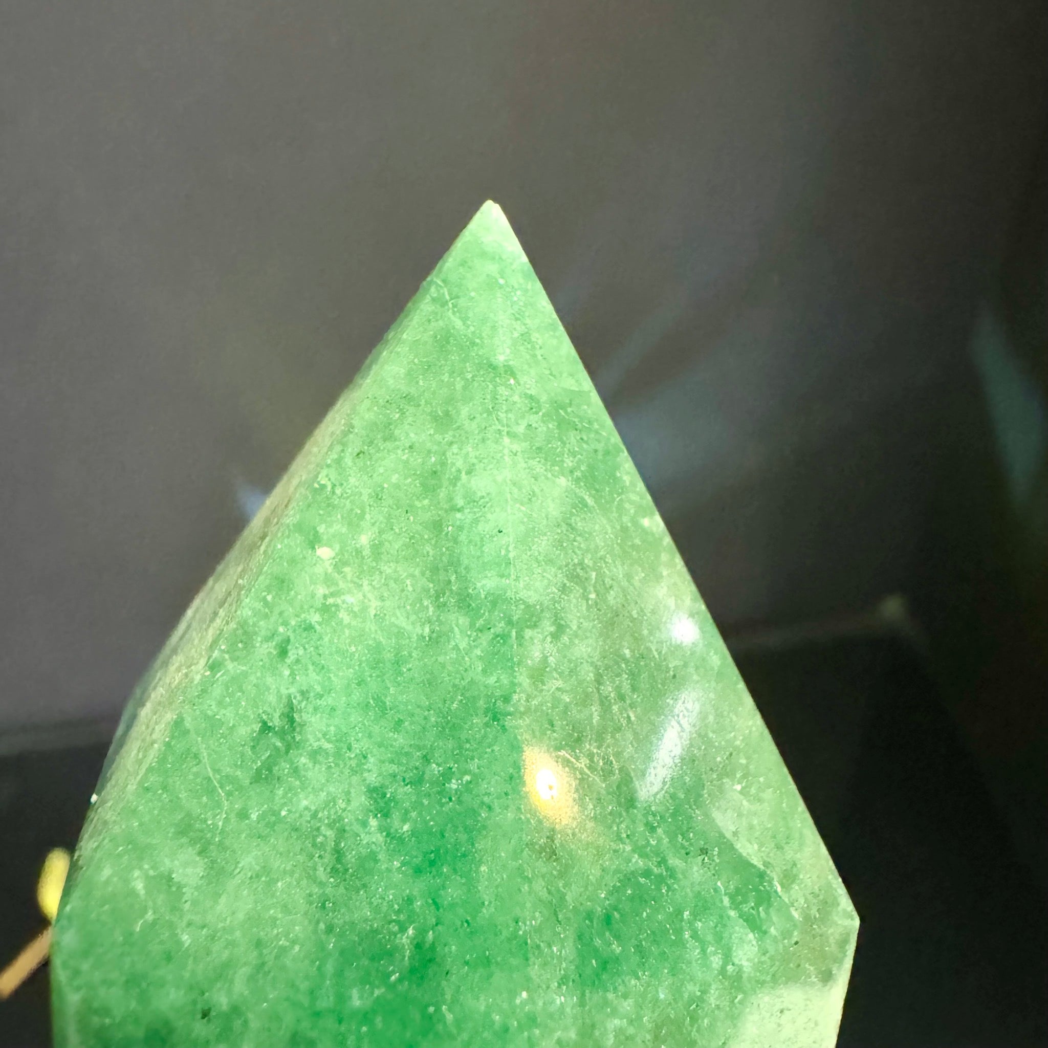 Green Strawberry Quartz Tower