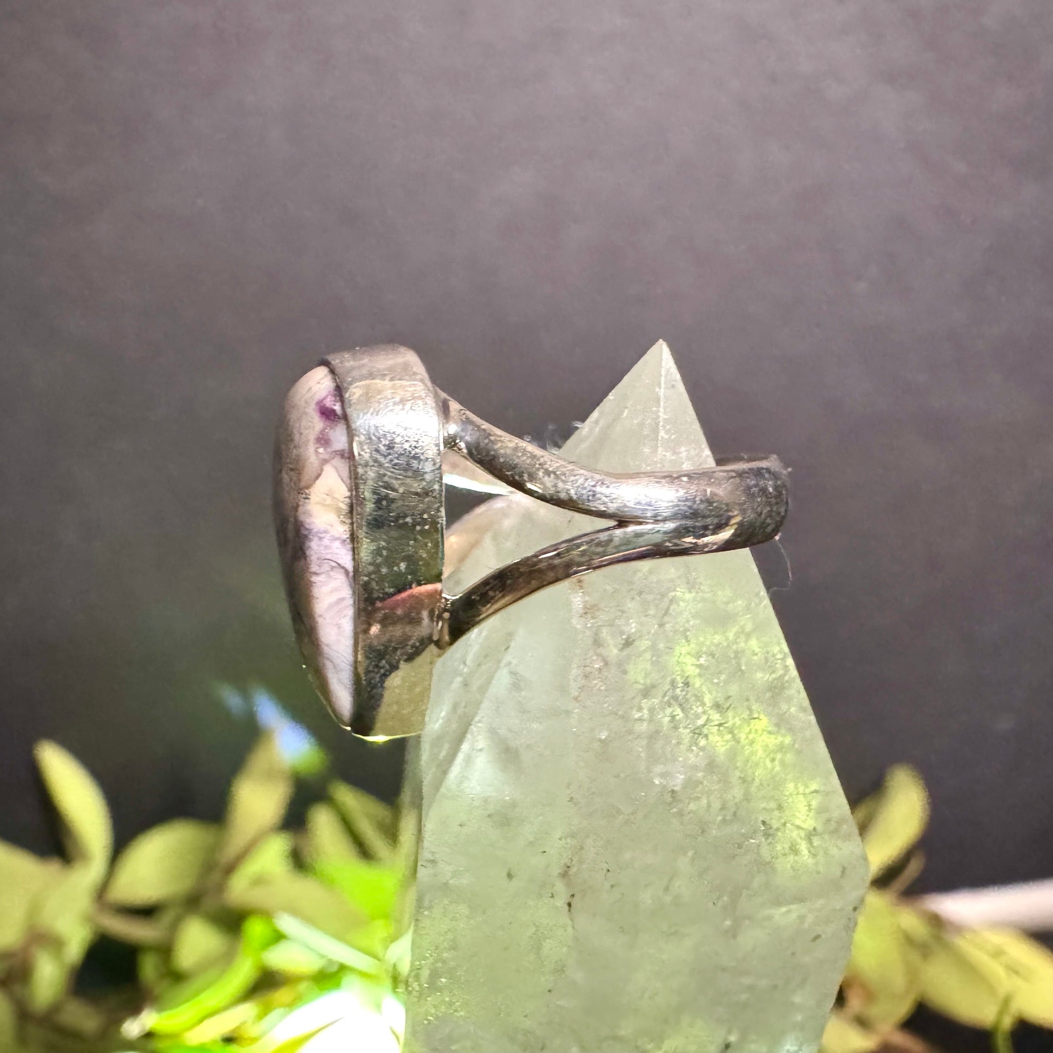 Teardrop Tiffany Stone Ring Sterling Silver