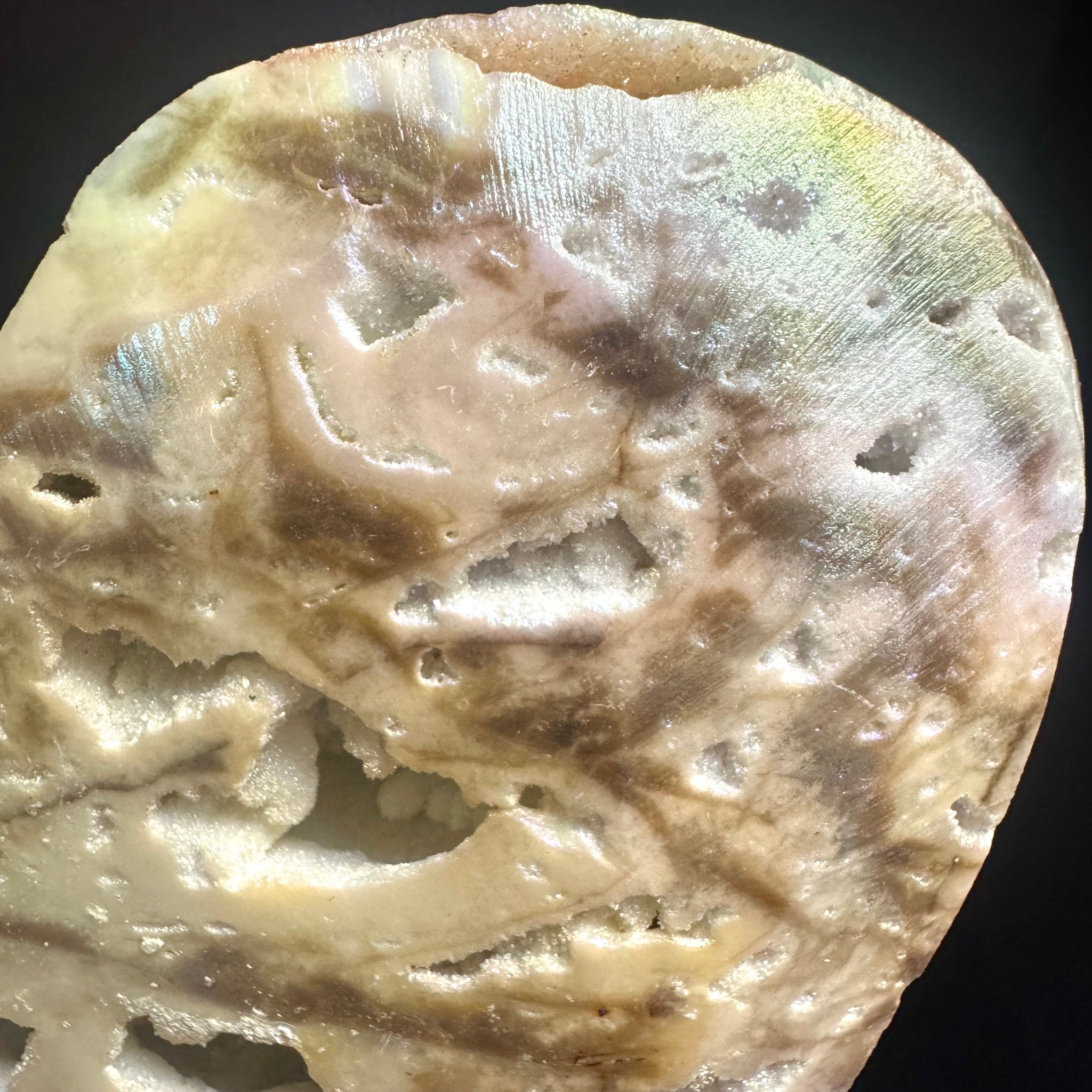 Aura Sphalerite Heart on Stand