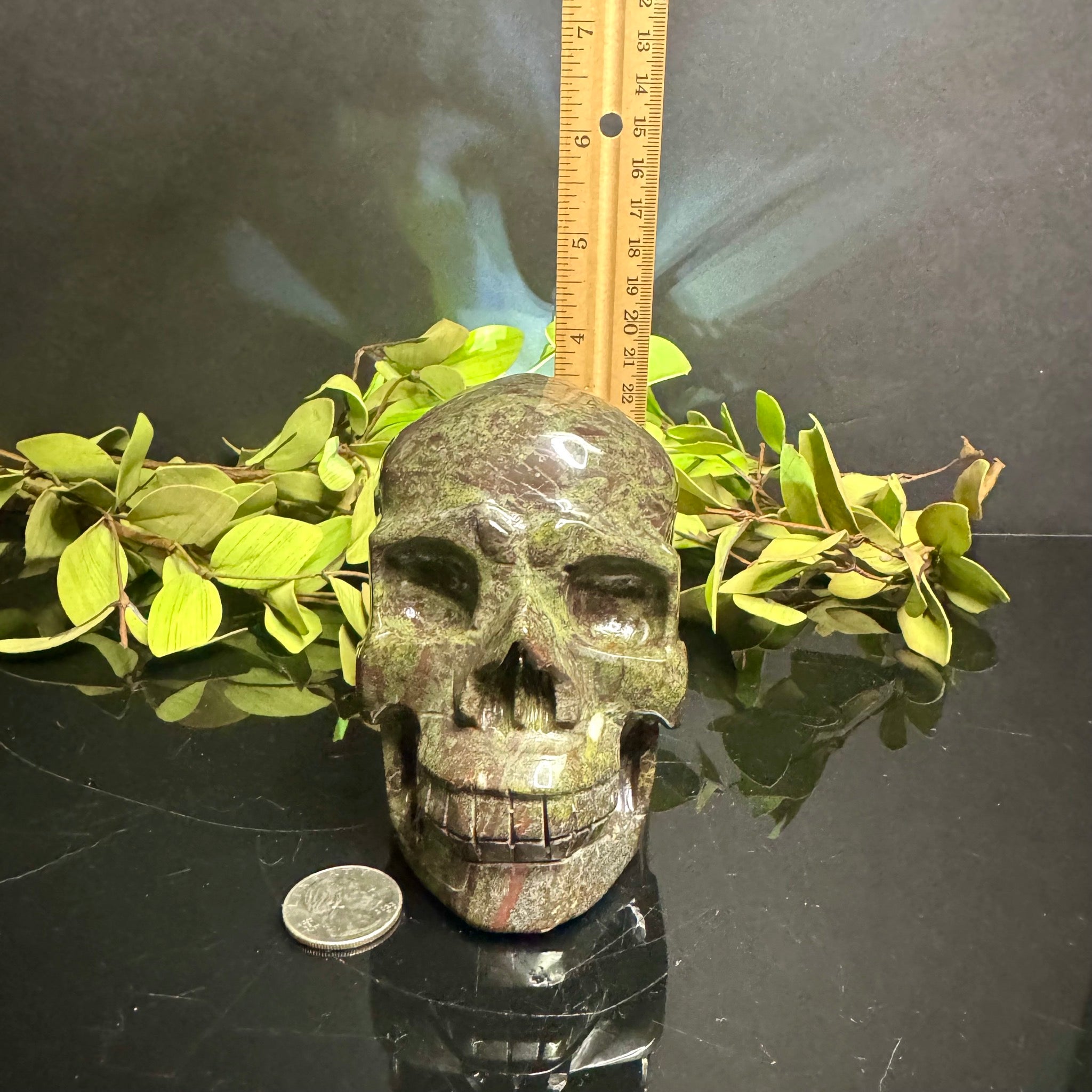 Dragons Blood Jasper Skull