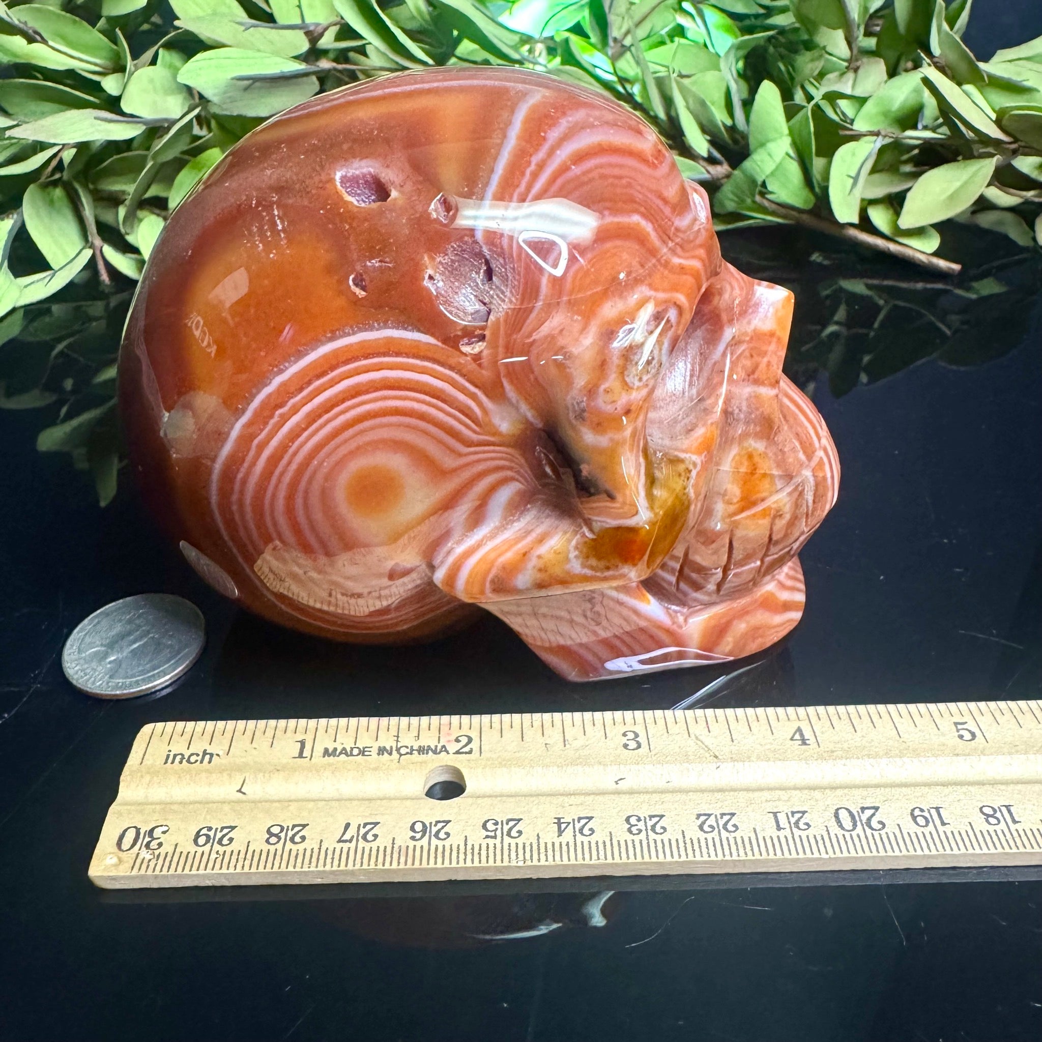 Sardonyx Carved Skull
