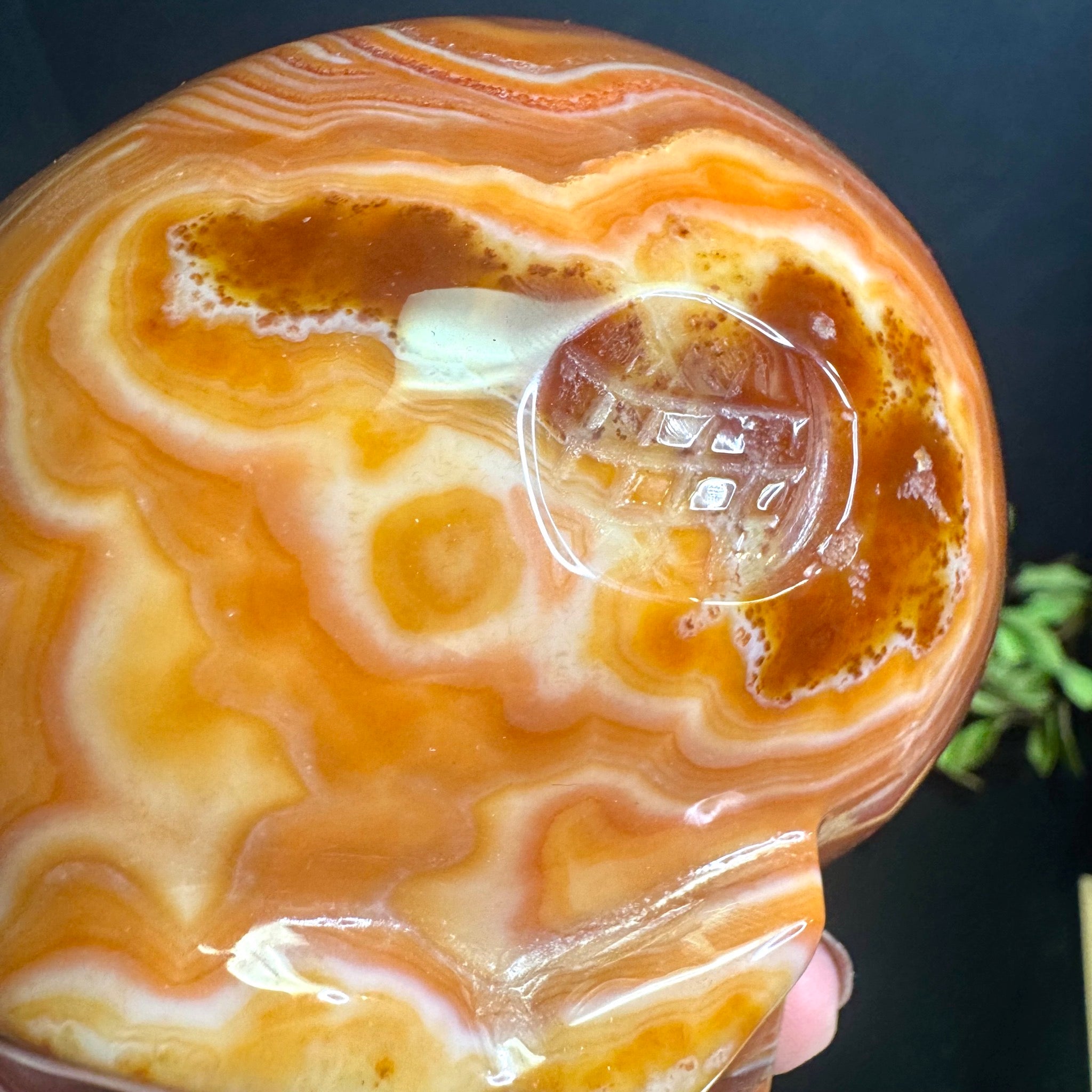 Sardonyx Carved Skull
