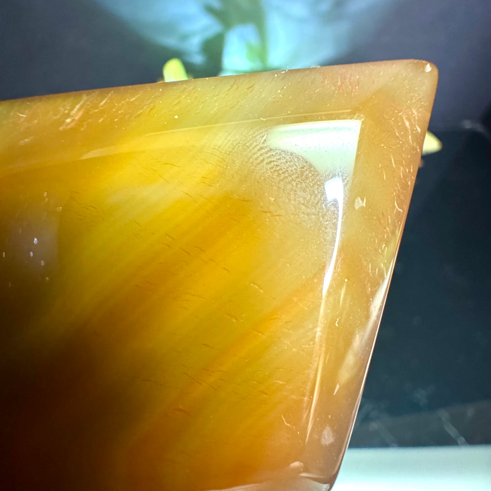 Carnelian Carved Diamond