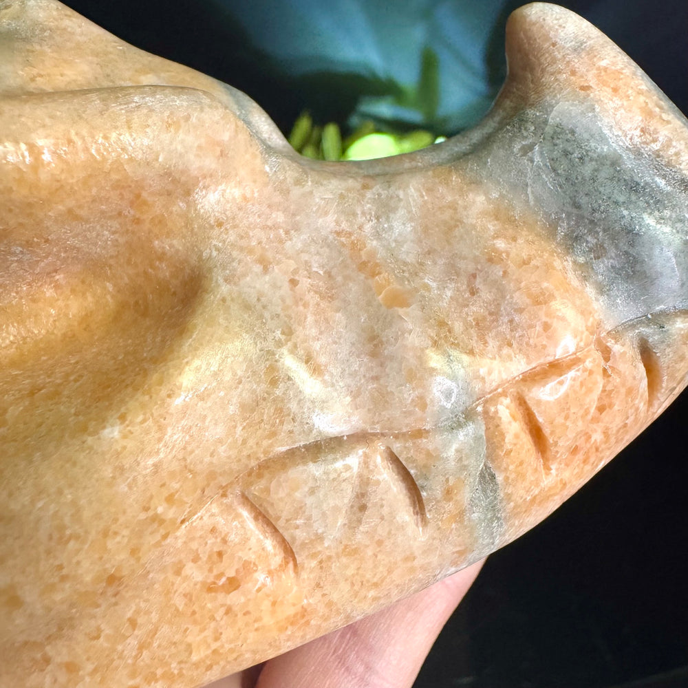 Jade Carved Dragon Head