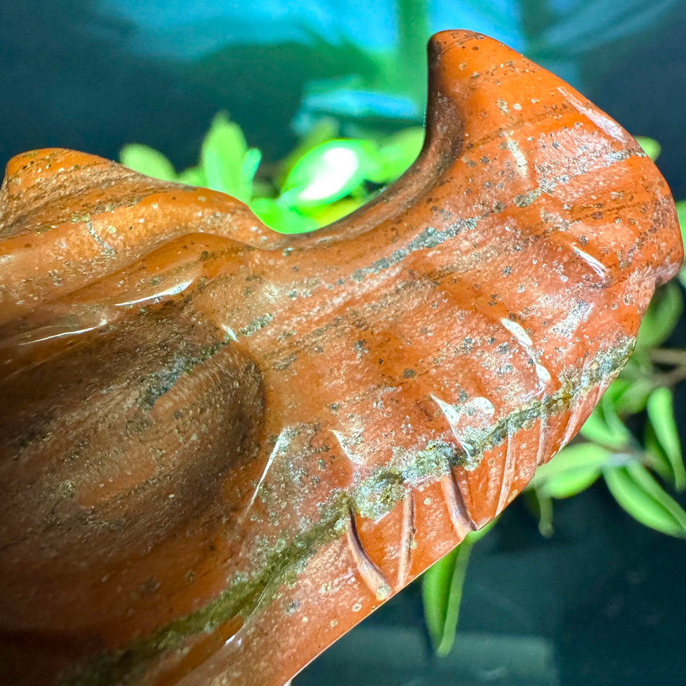 Red Jasper Carved Dragon Head
