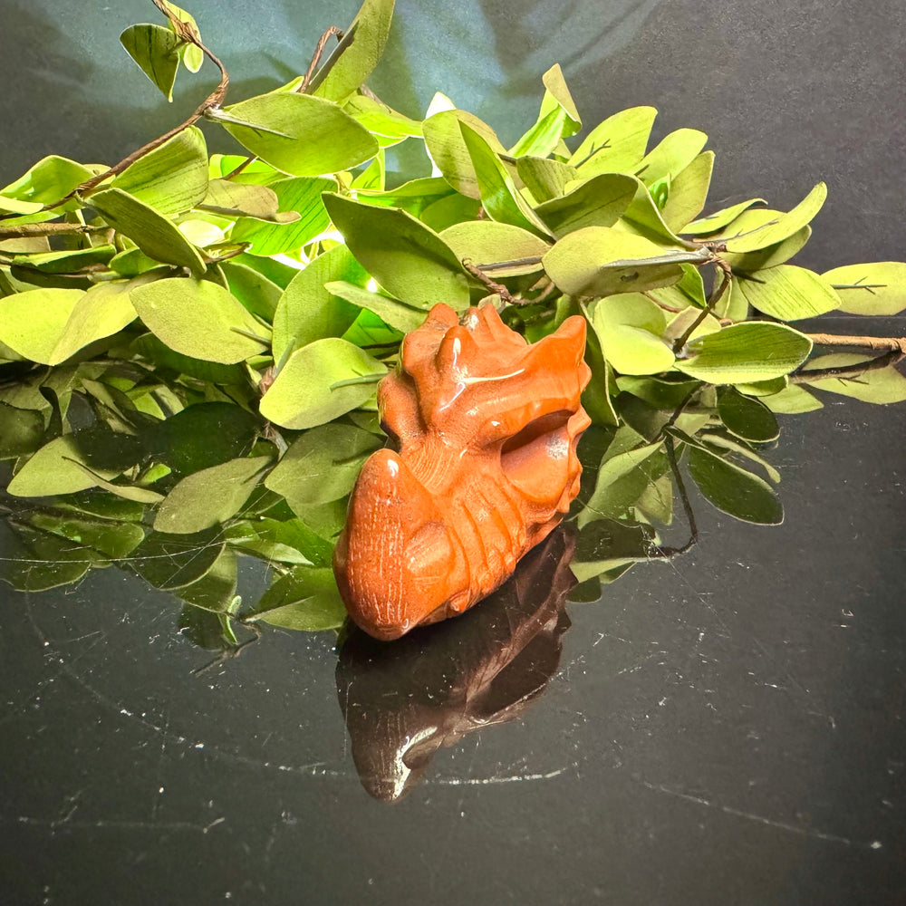 Red Jasper Carved Dragon Head