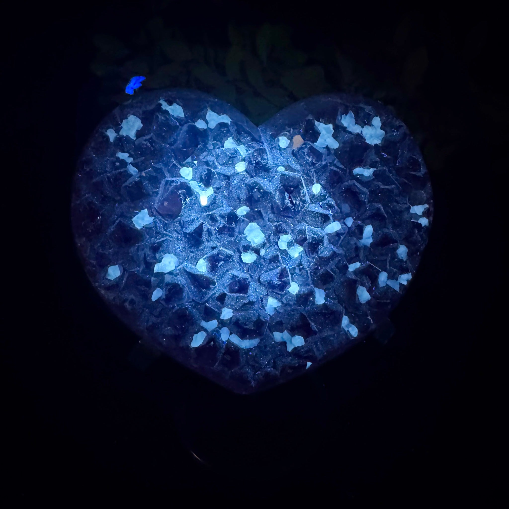 Amethyst Heart on Stand