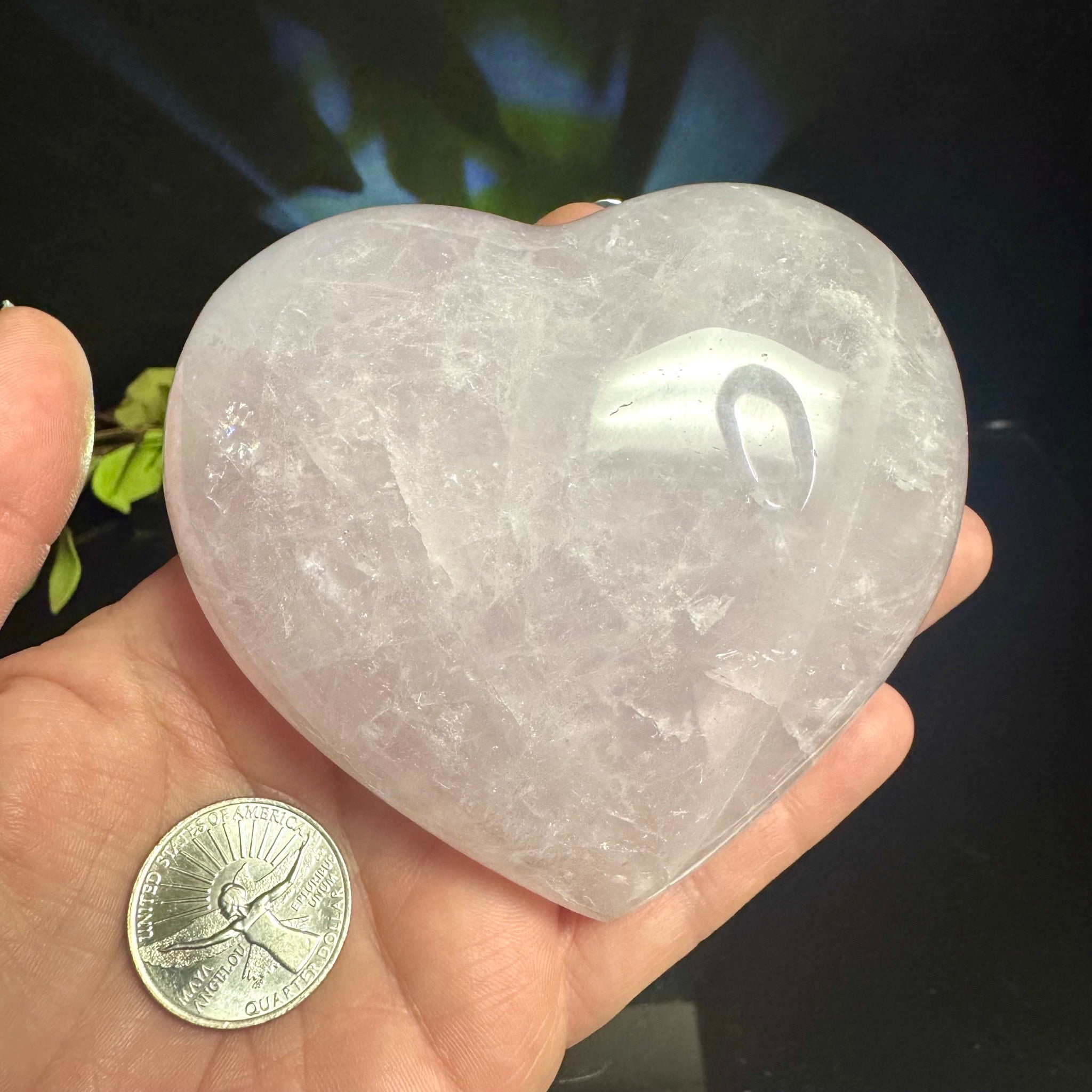 Rose Quartz Heart