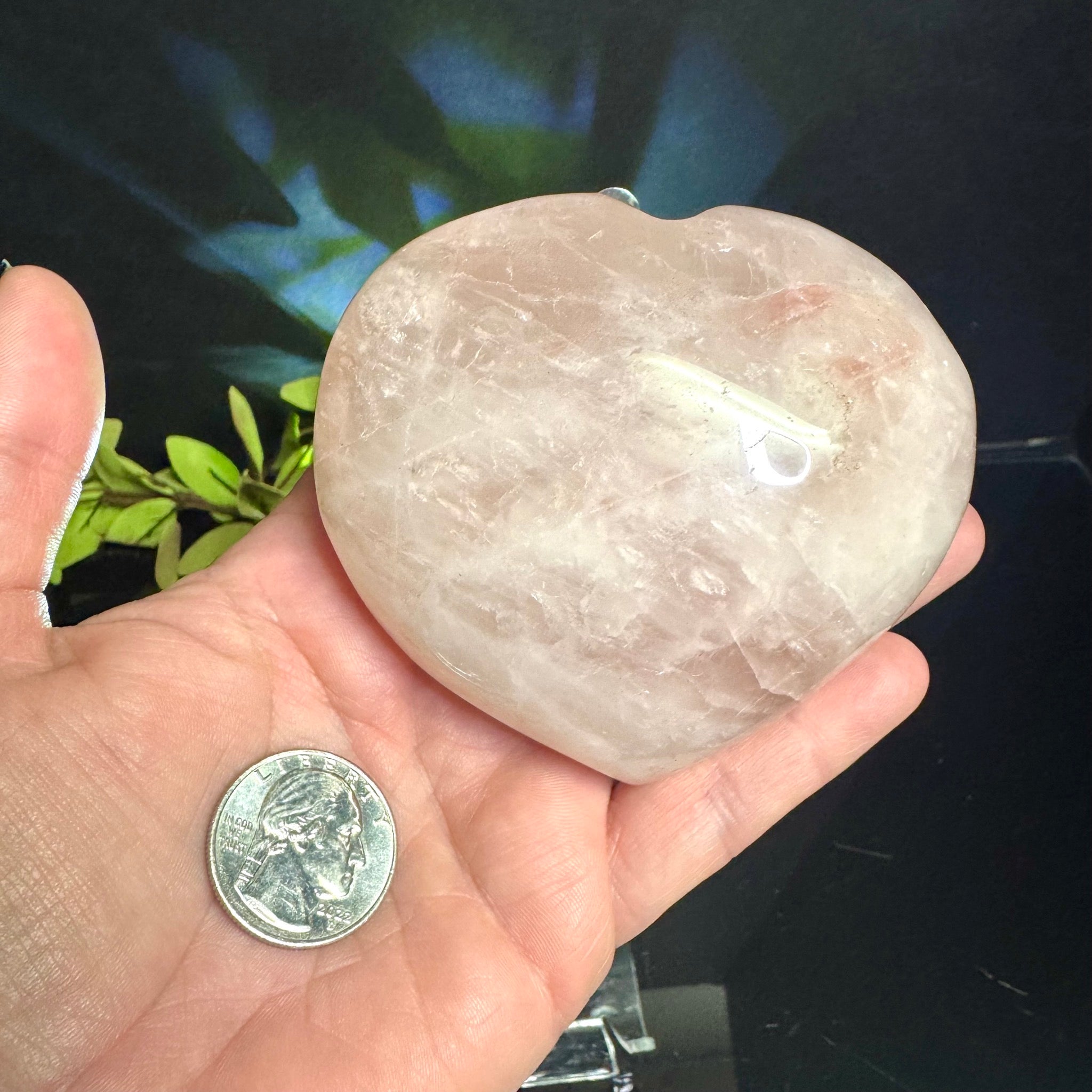 Rose Quartz Heart