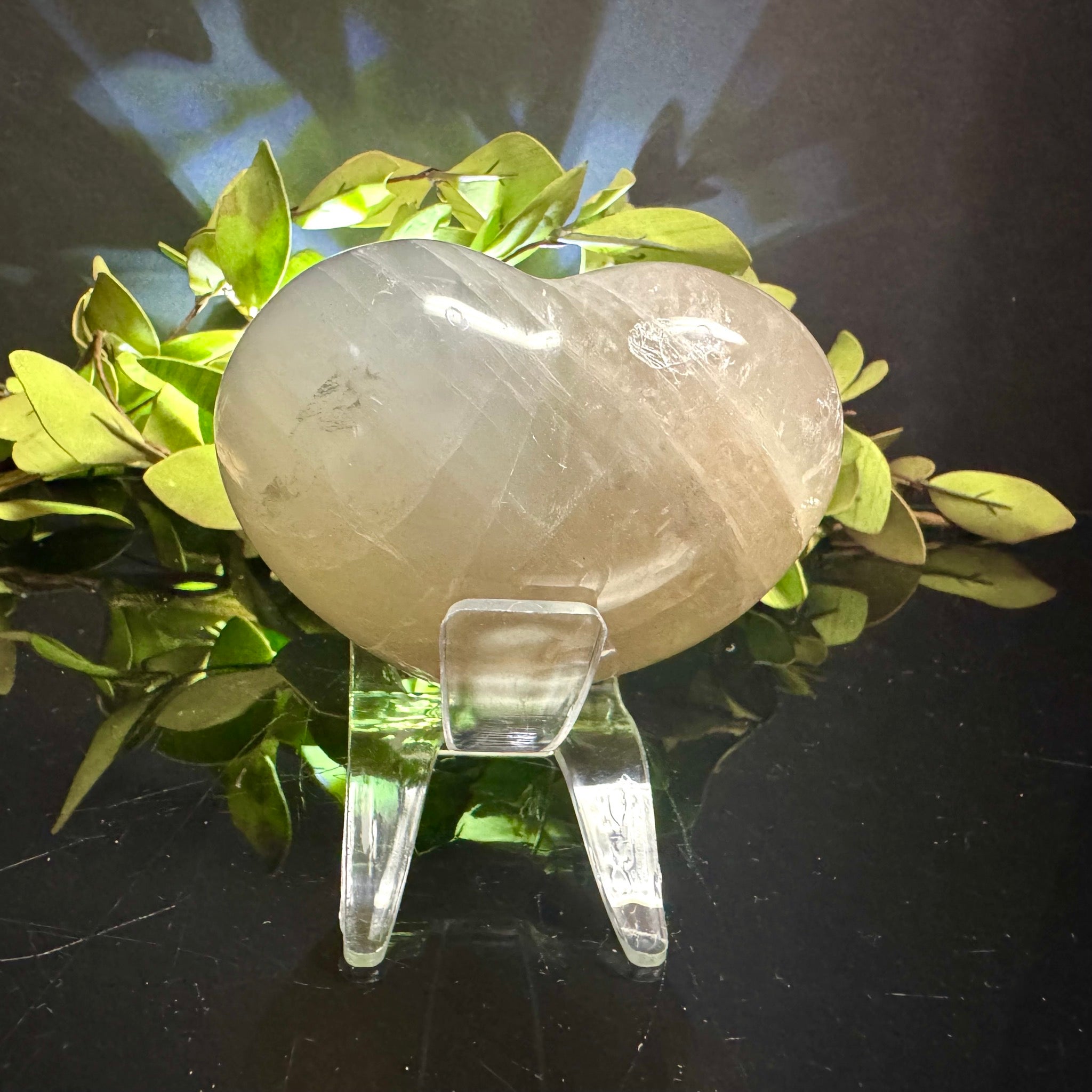 Blue Rose Quartz Heart