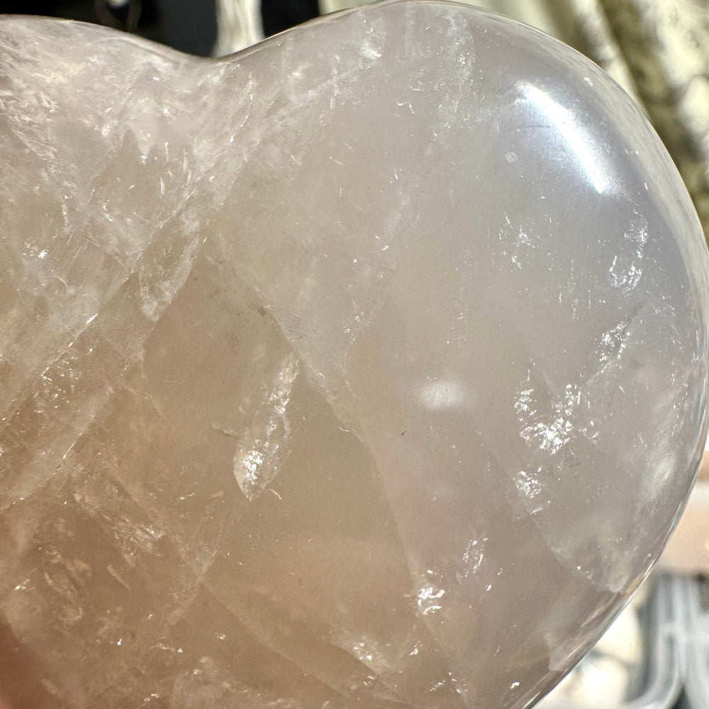 Blue Rose Quartz Heart