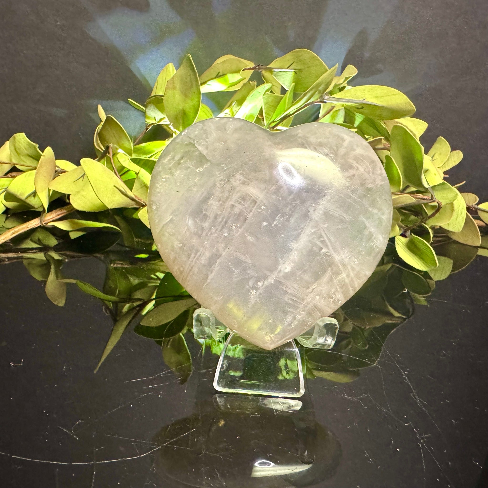 Blue Rose Quartz Heart