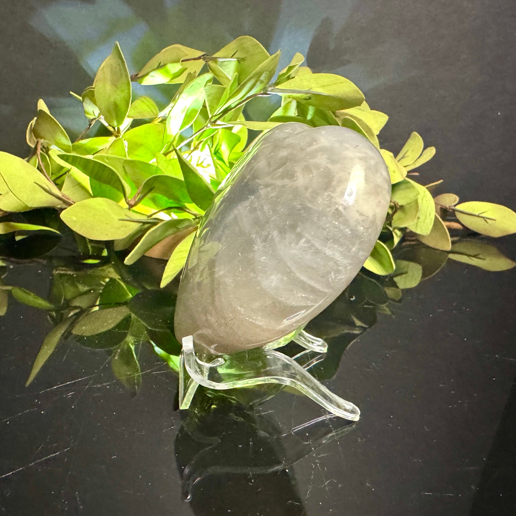 Blue Rose Quartz Heart