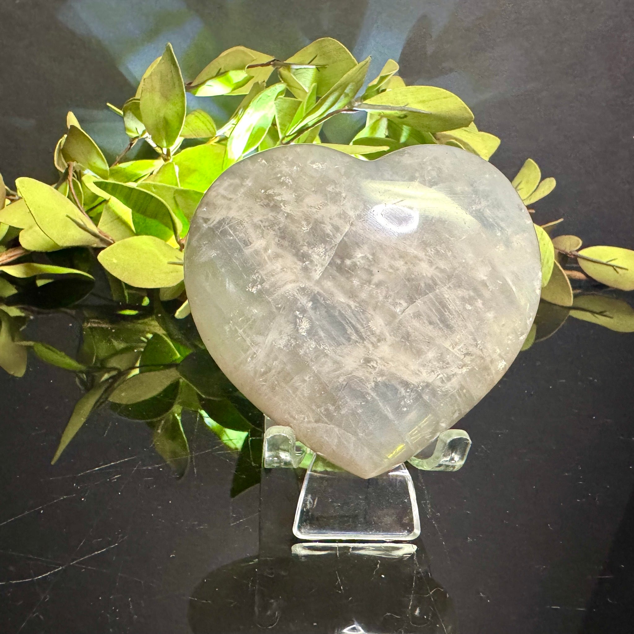 Blue Rose Quartz Heart