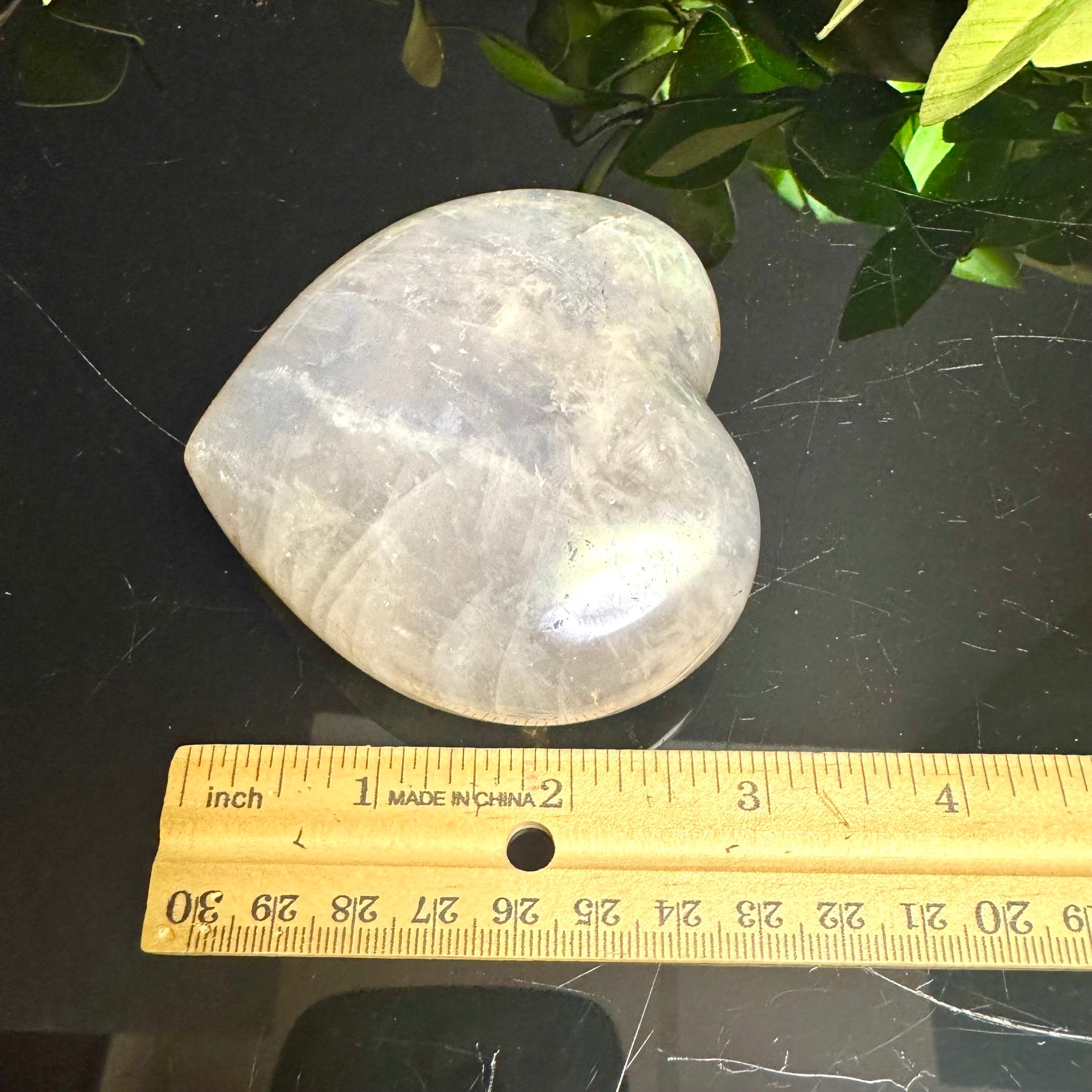 Blue Rose Quartz Heart