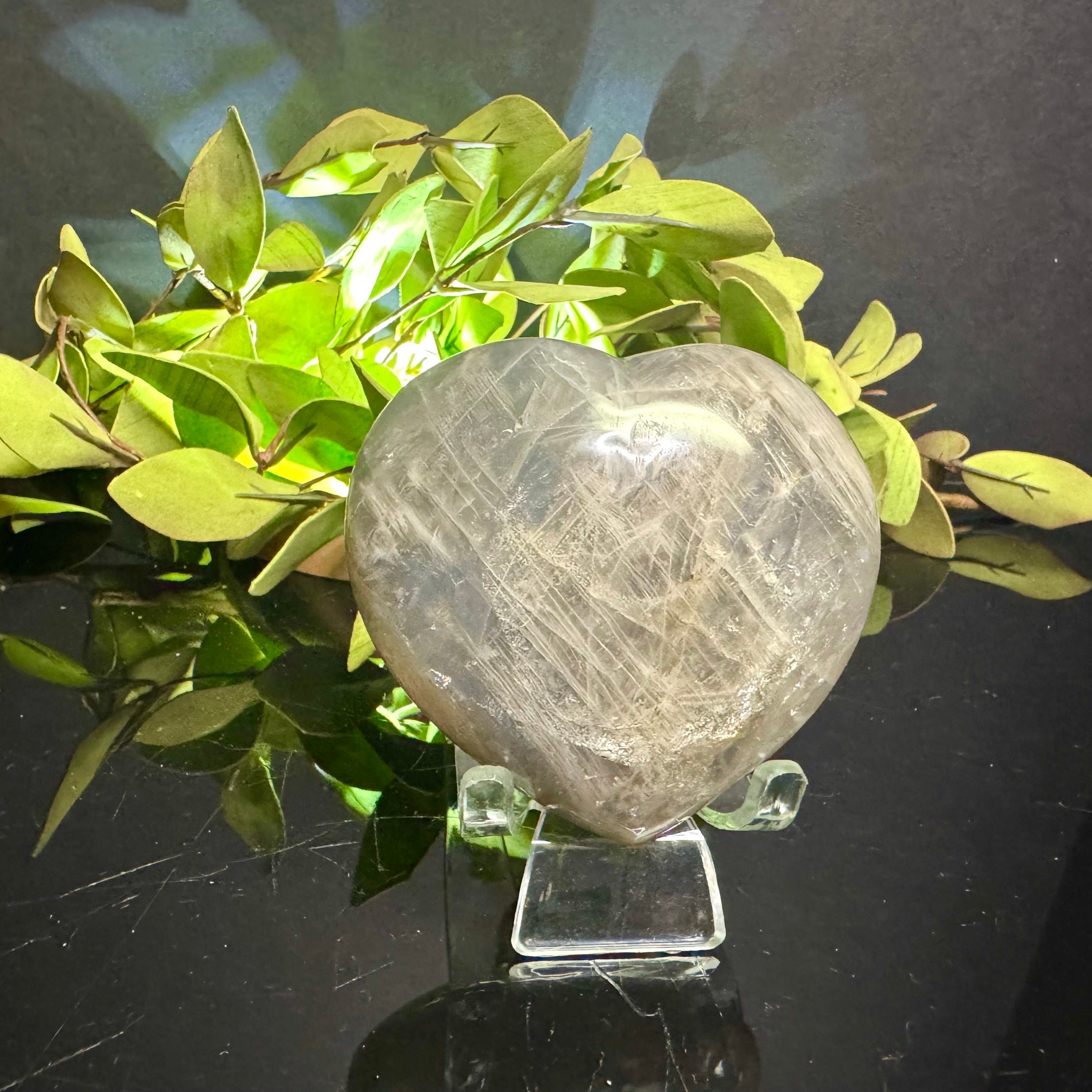 Blue Rose Quartz Heart