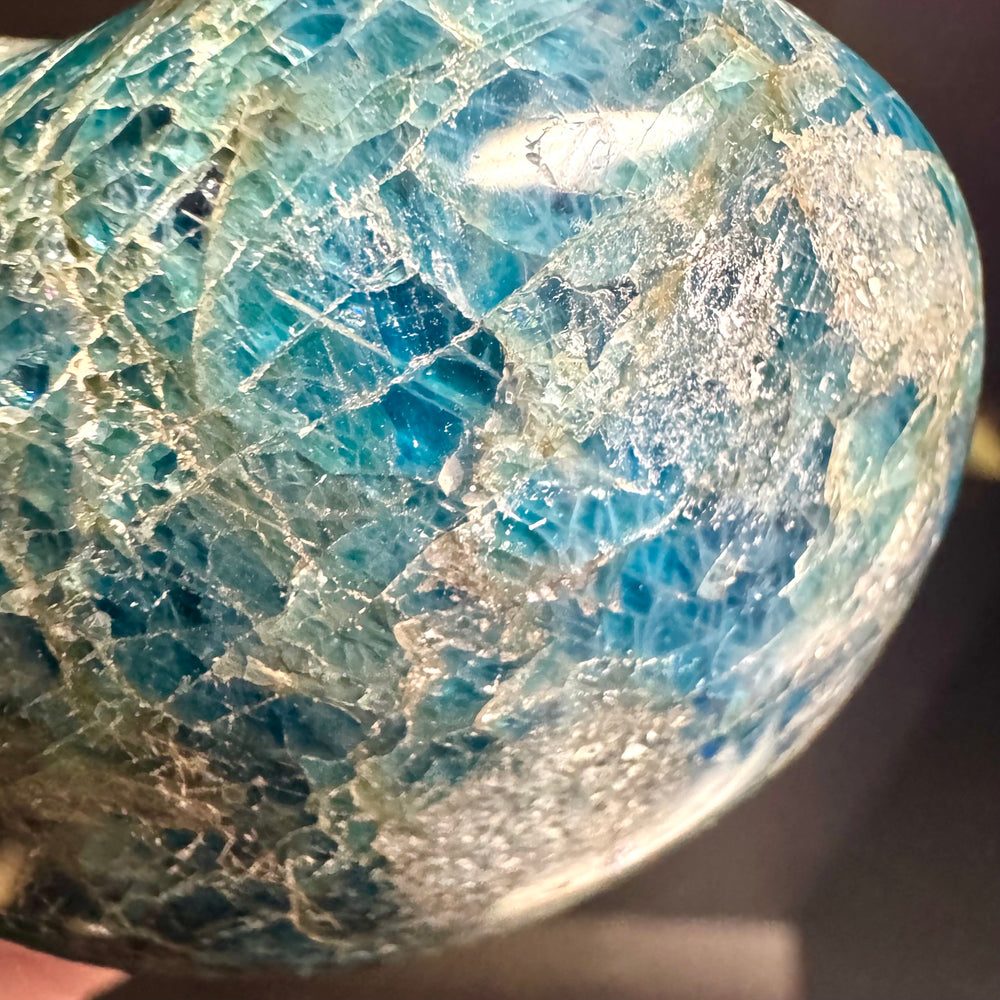 Blue Apatite Heart