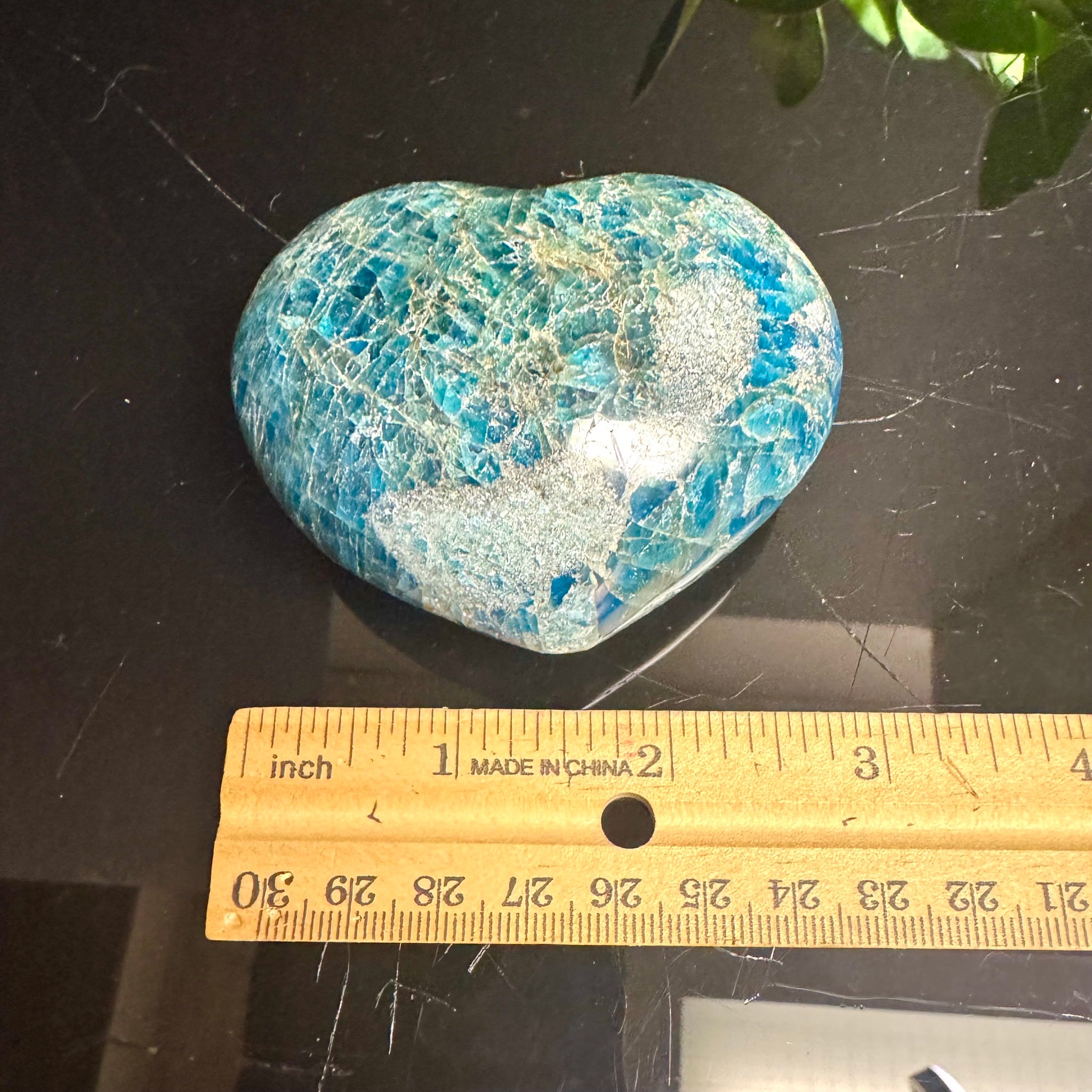 Blue Apatite Heart