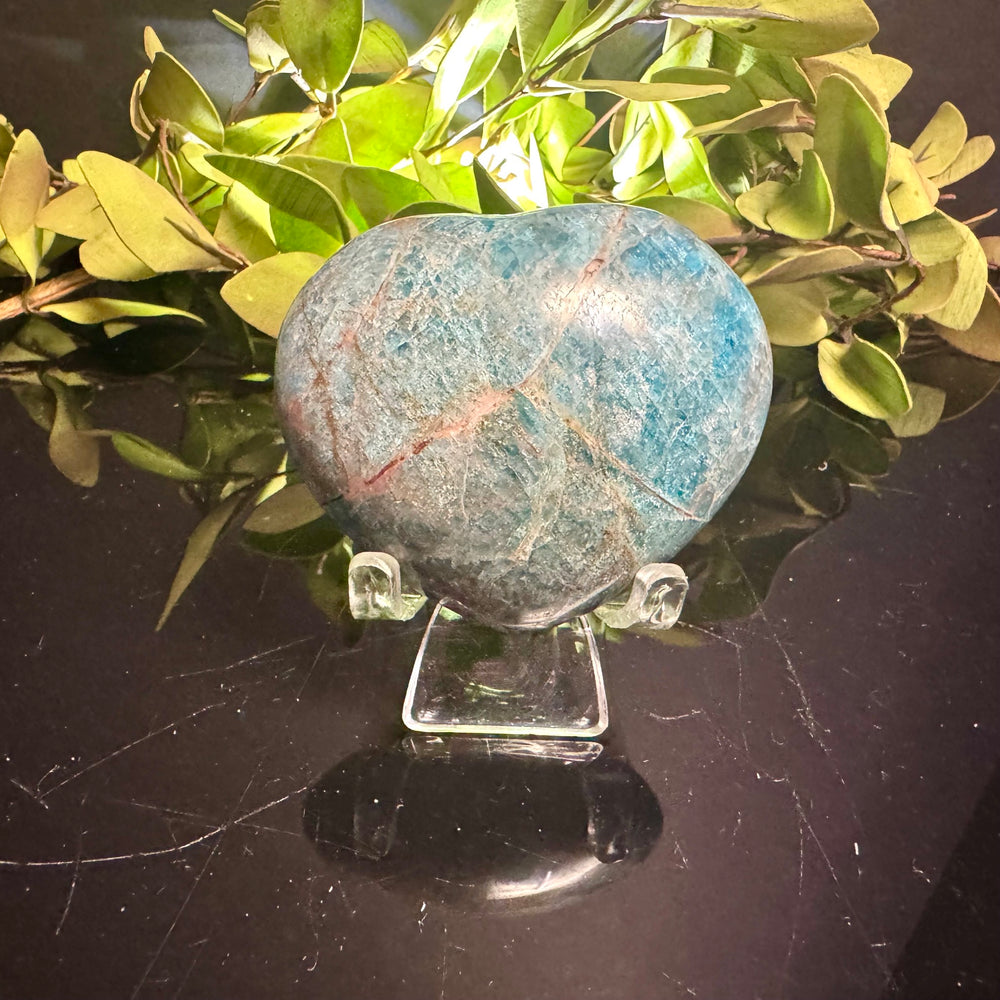 Blue Apatite Heart