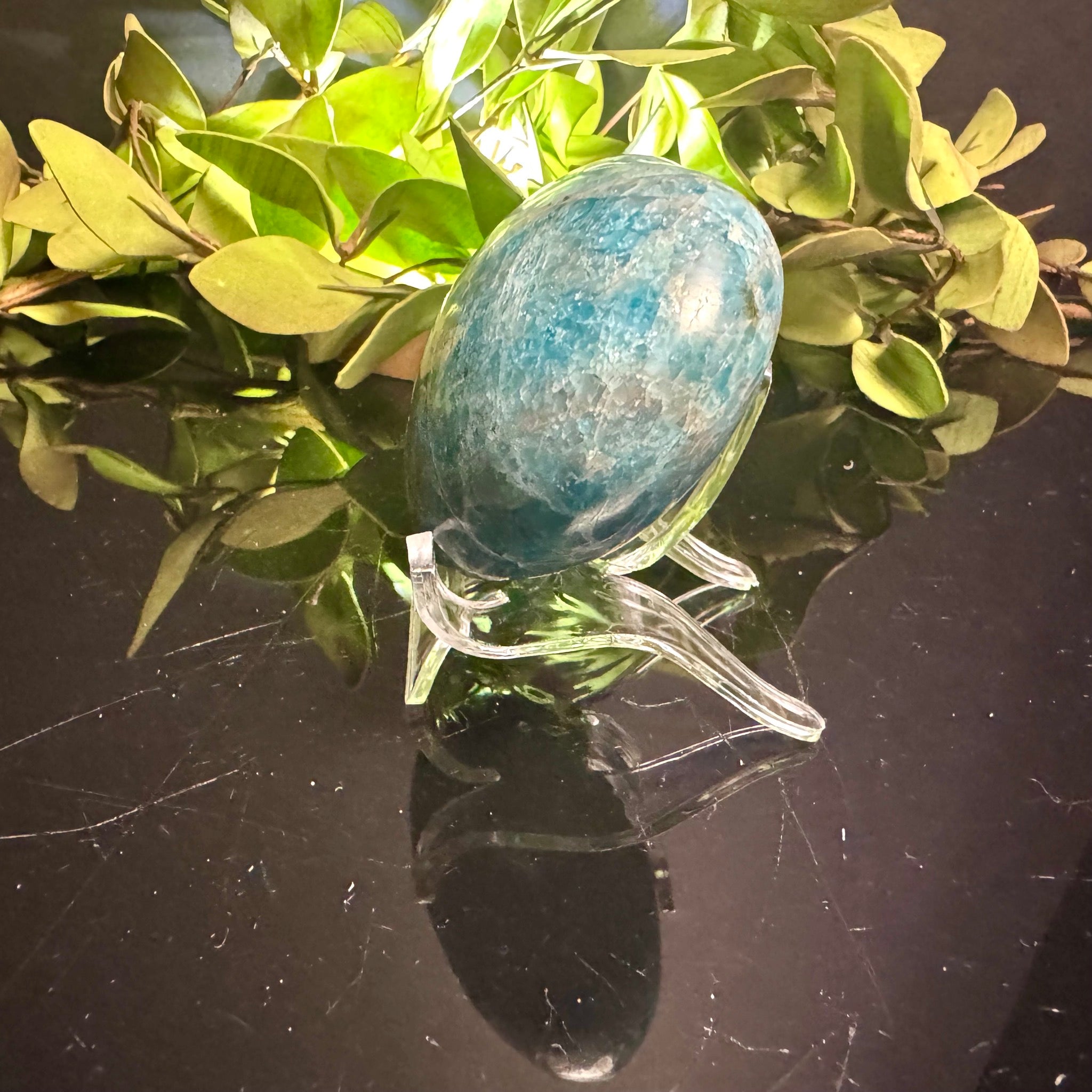 Blue Apatite Heart