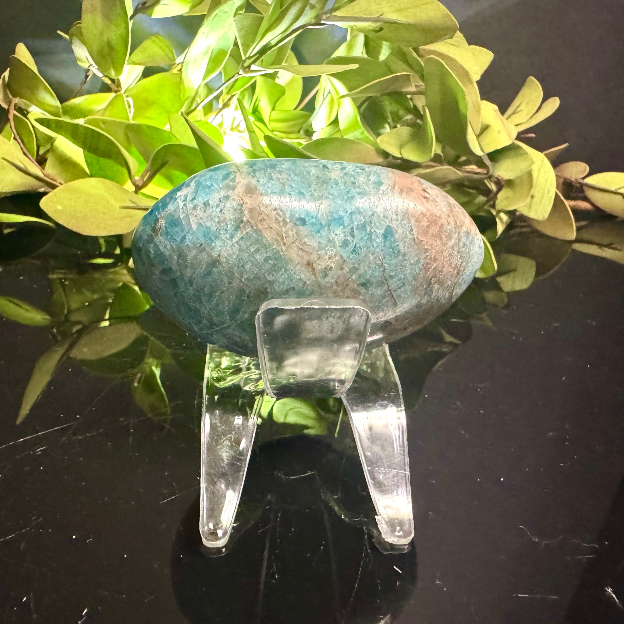 Blue Apatite Heart