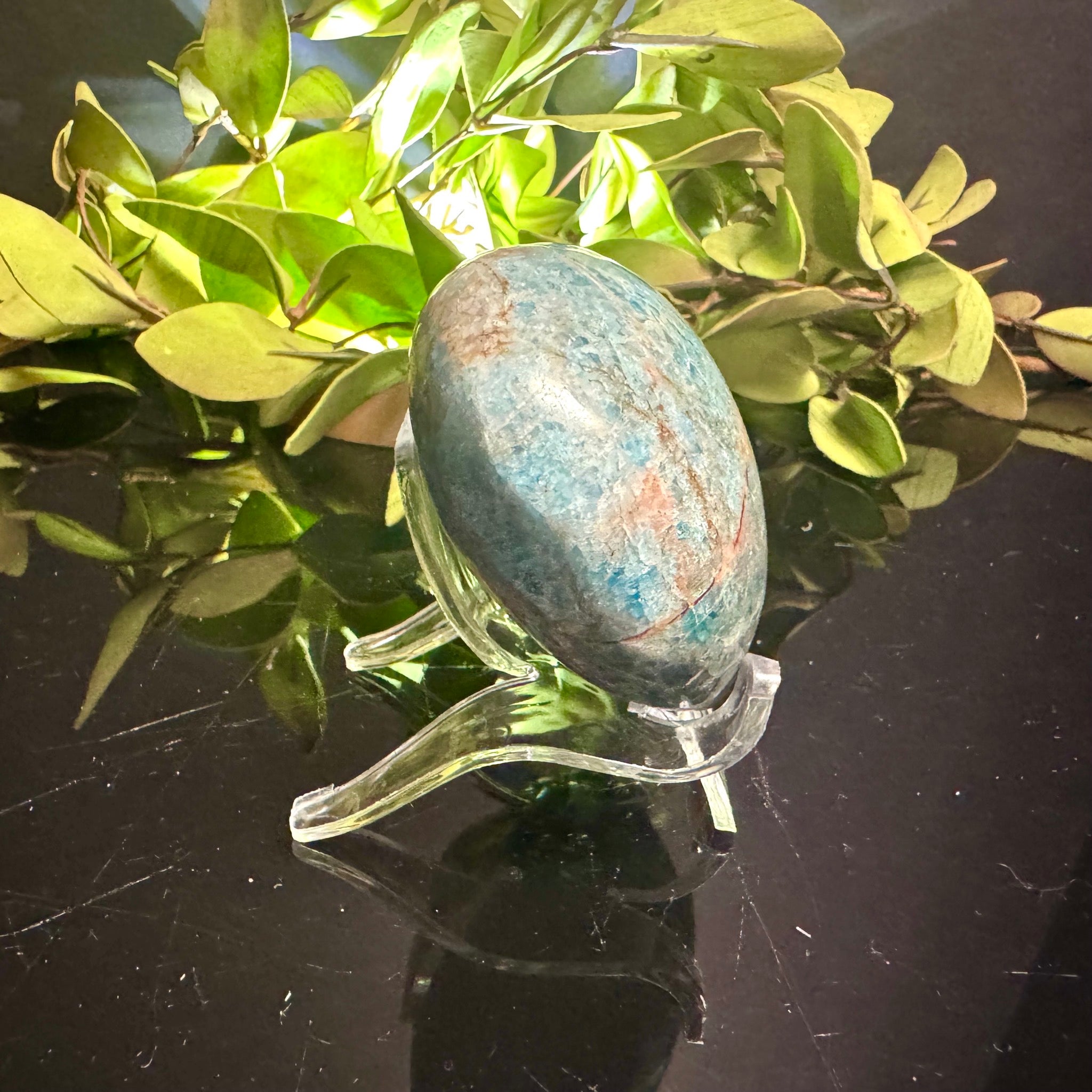 Blue Apatite Heart