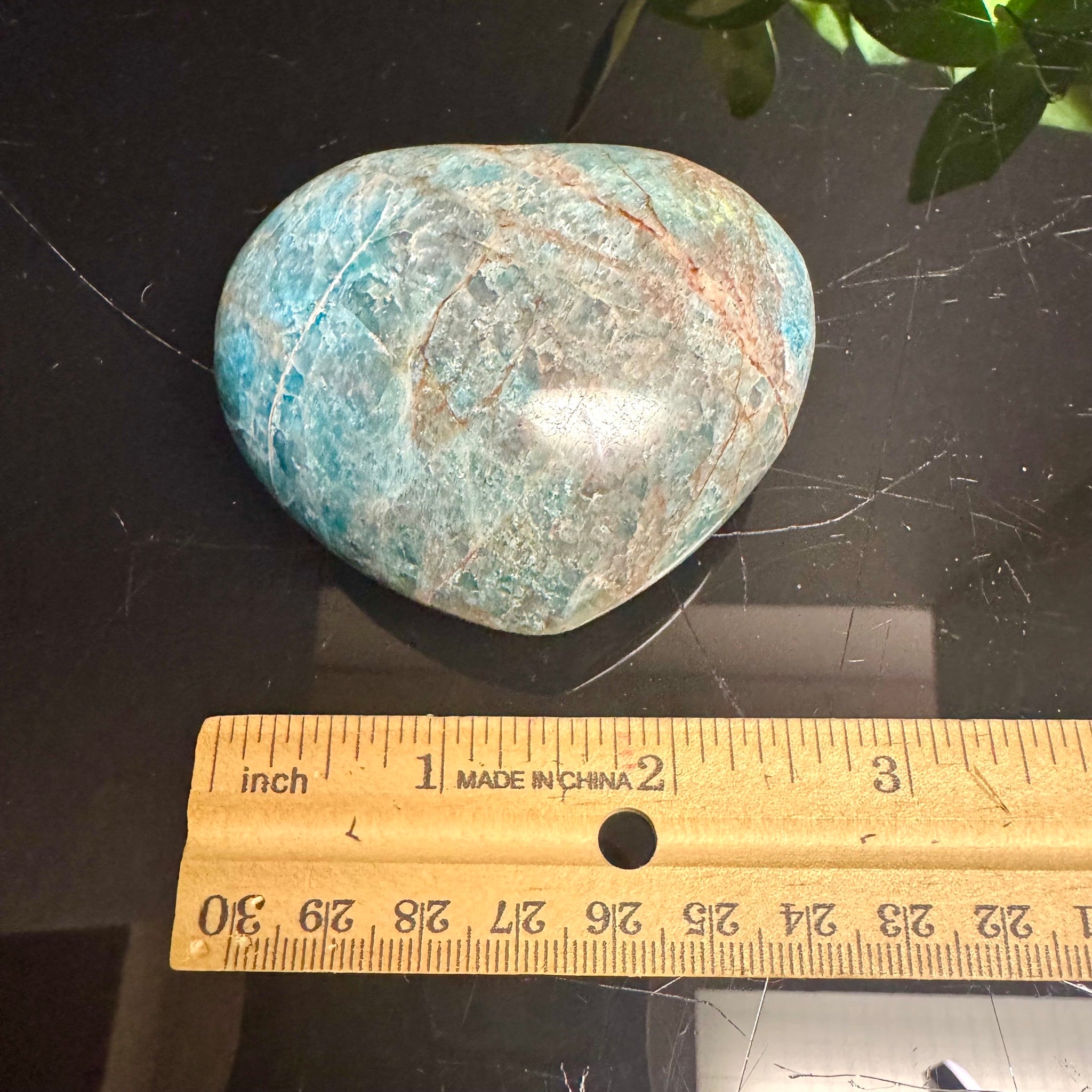 Blue Apatite Heart