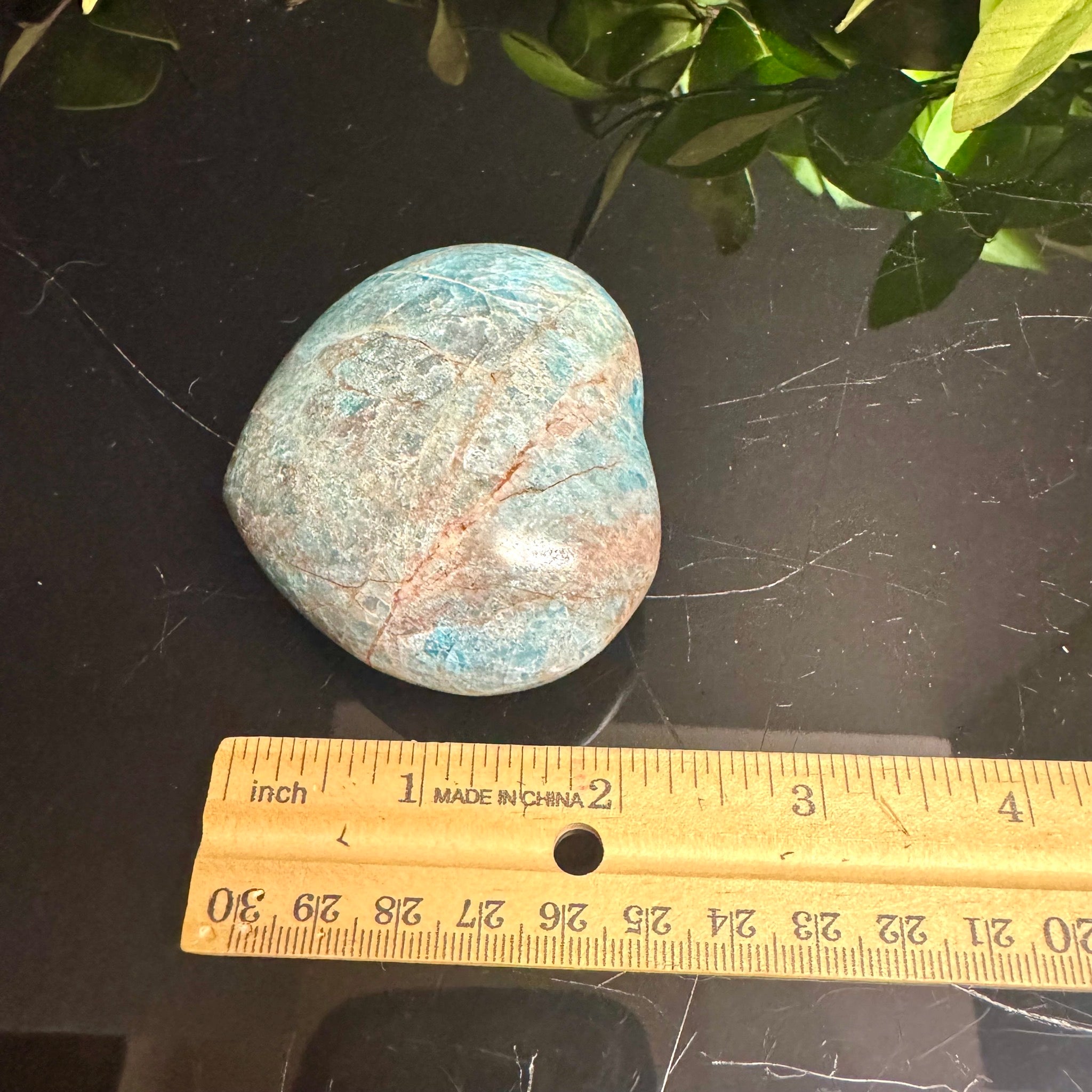 Blue Apatite Heart
