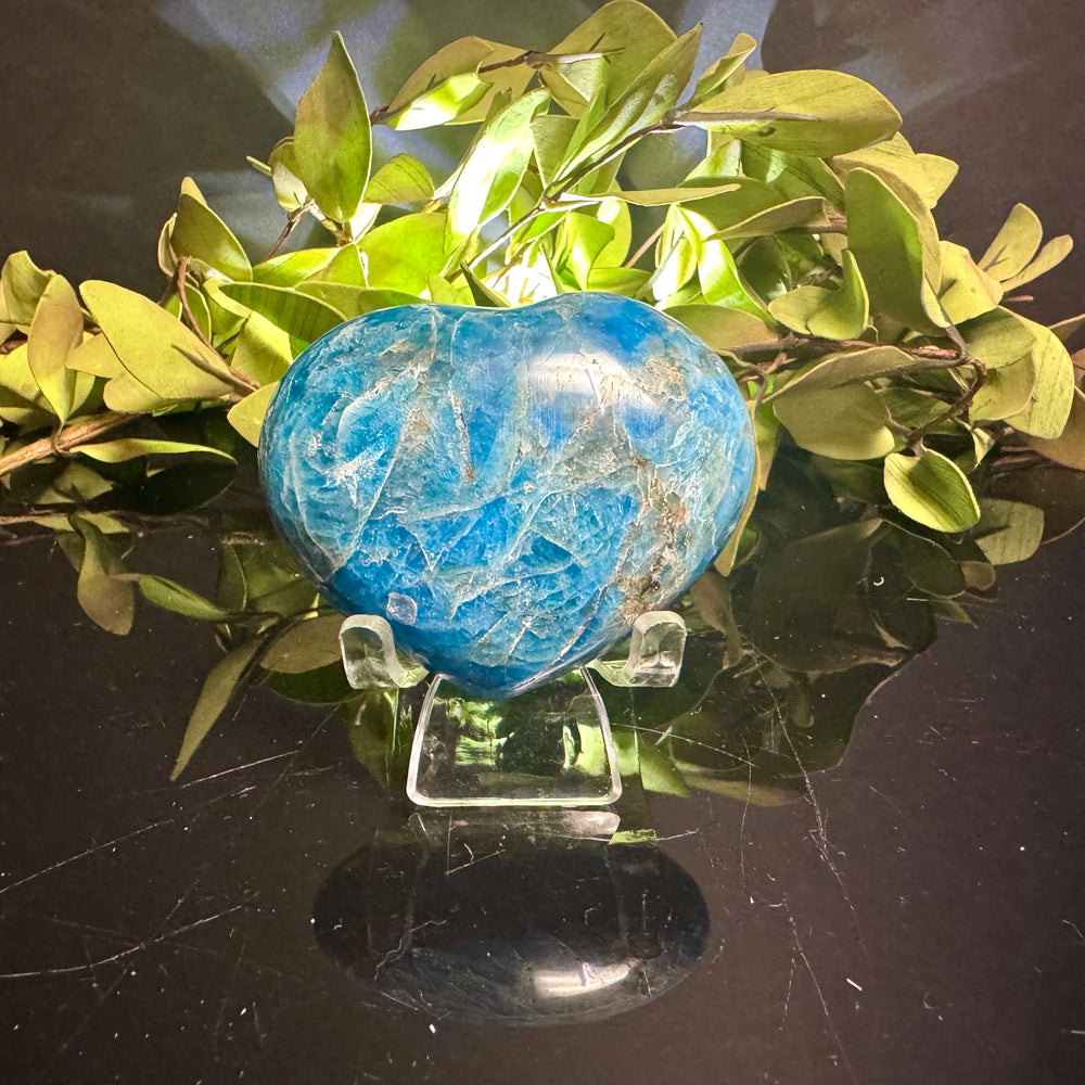 Blue Apatite Heart