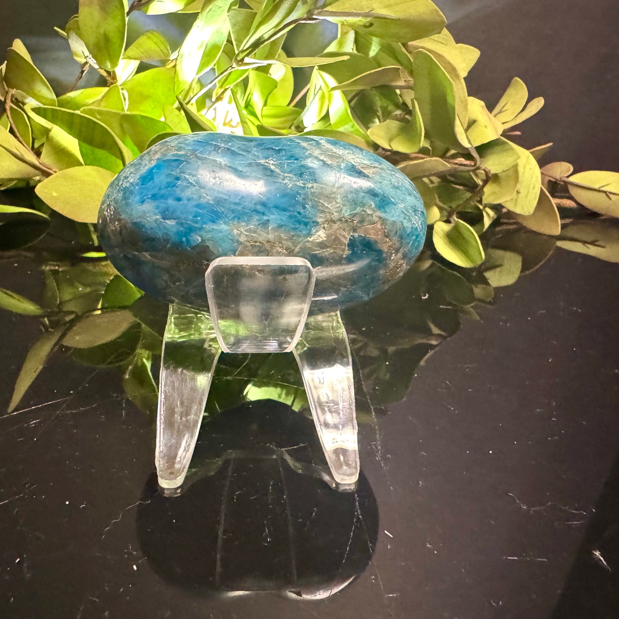 Blue Apatite Heart