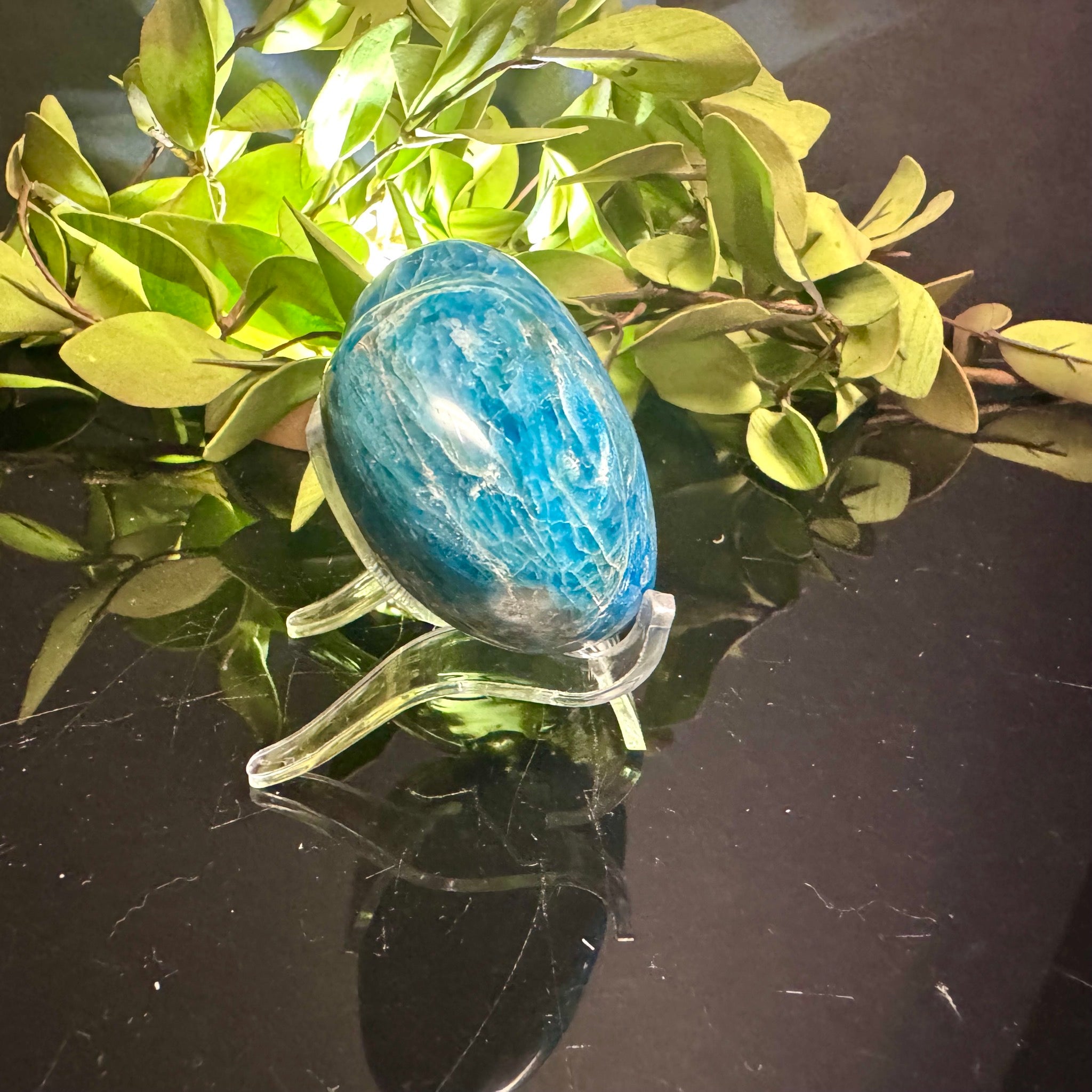 Blue Apatite Heart