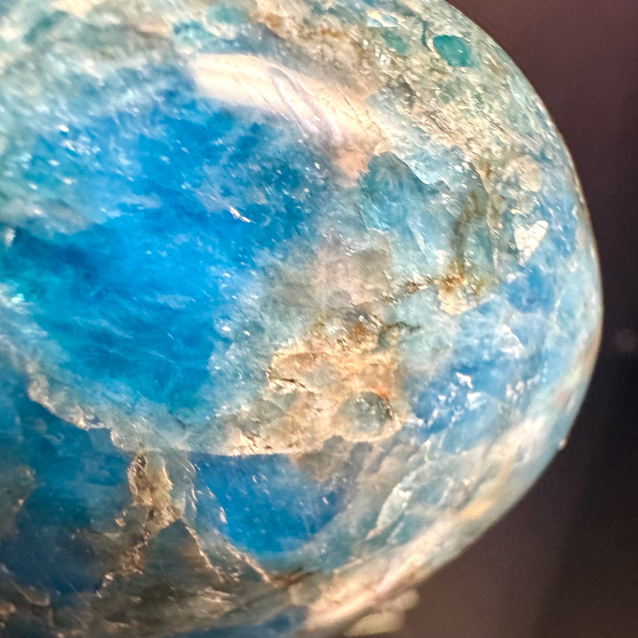 Blue Apatite Heart