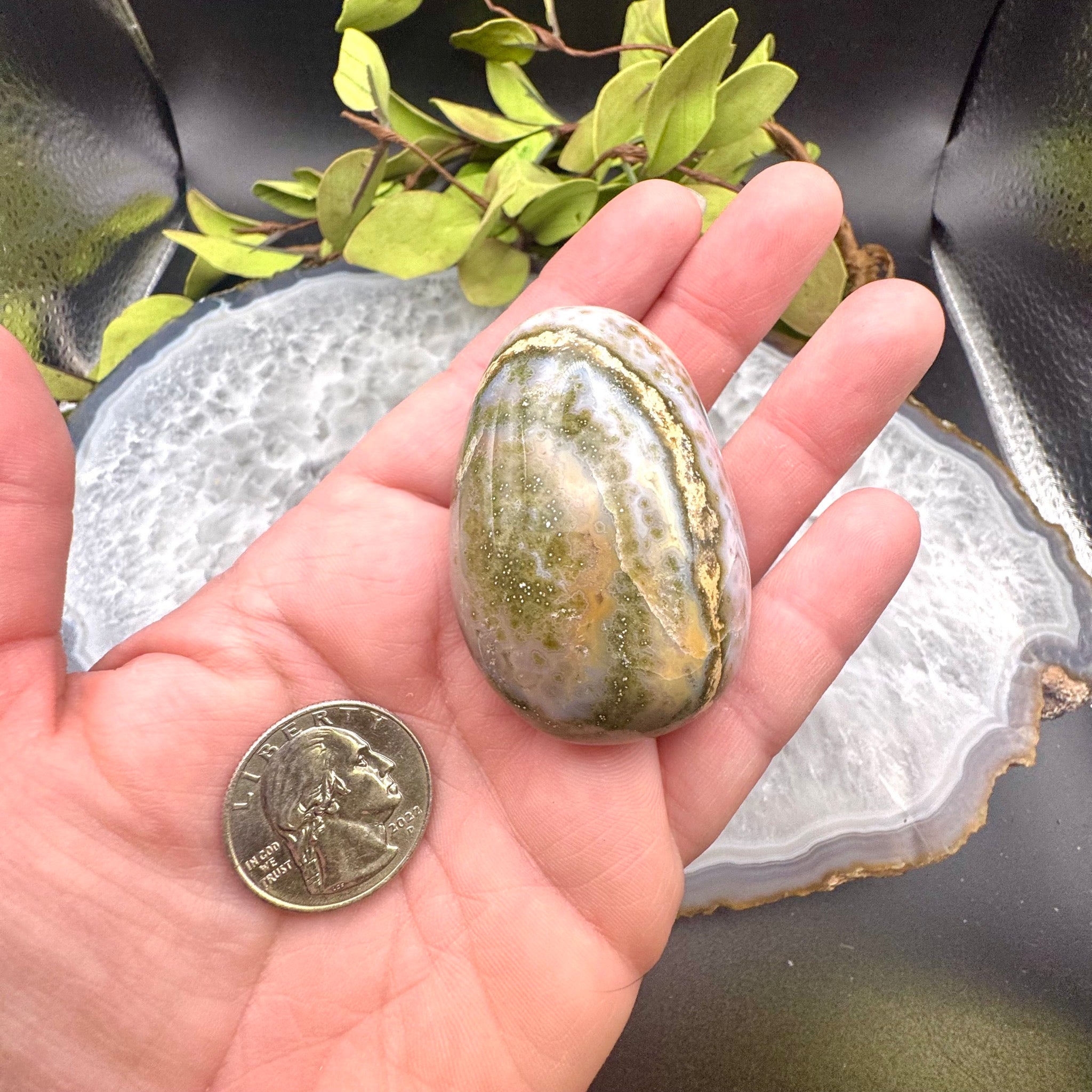 Ocean Jasper Palm Stone