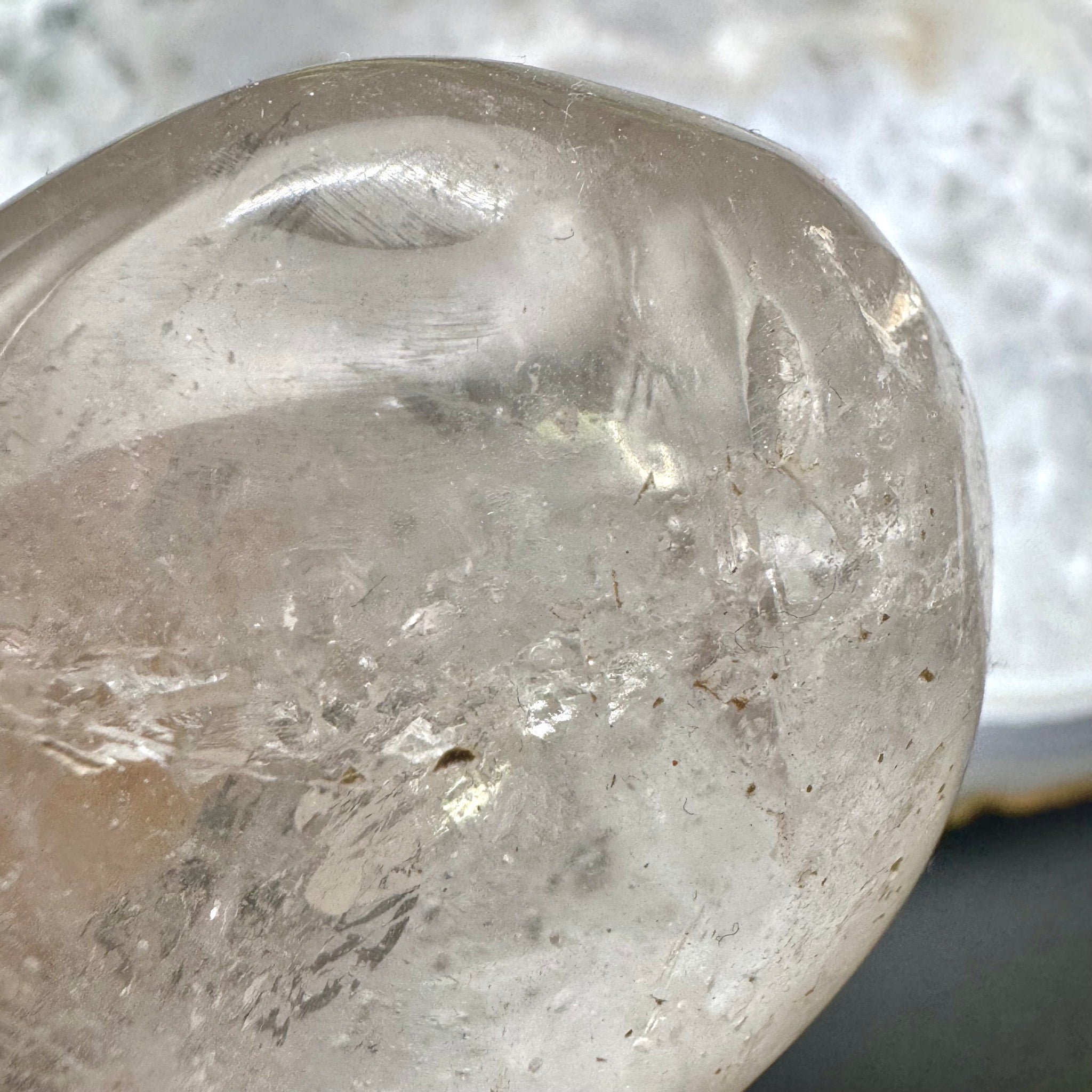 Clear Quartz Palm Stone