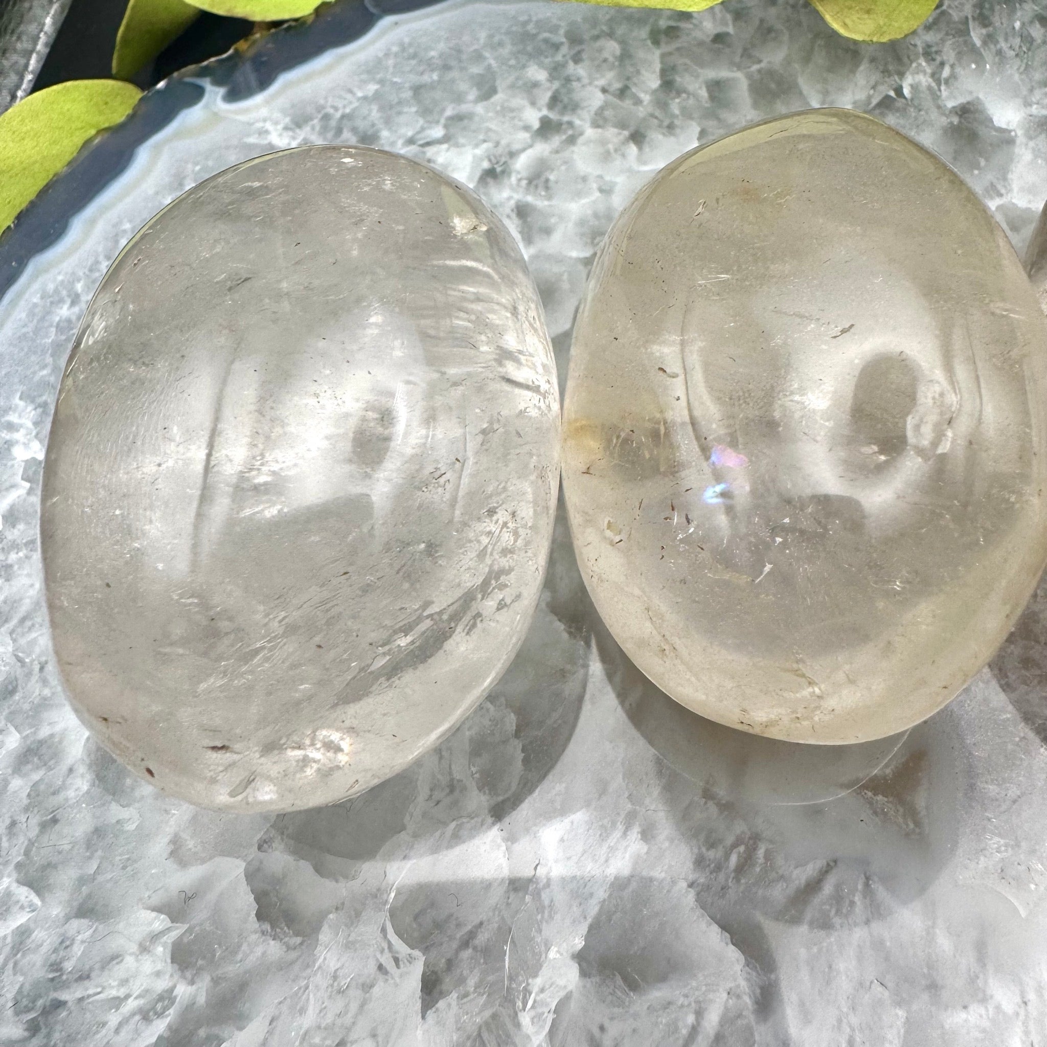 Clear Quartz Palm Stone