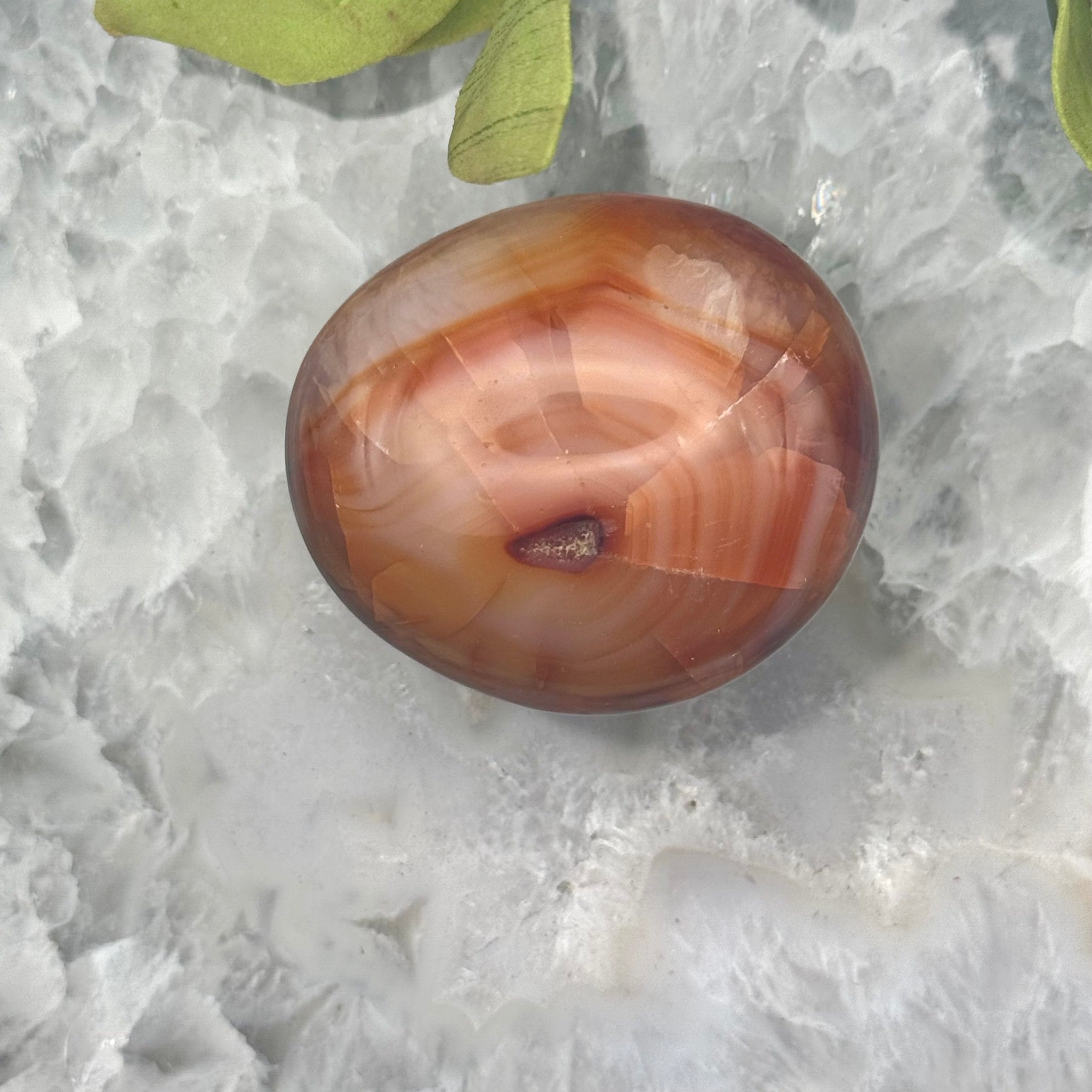 Carnelian Palm Stone