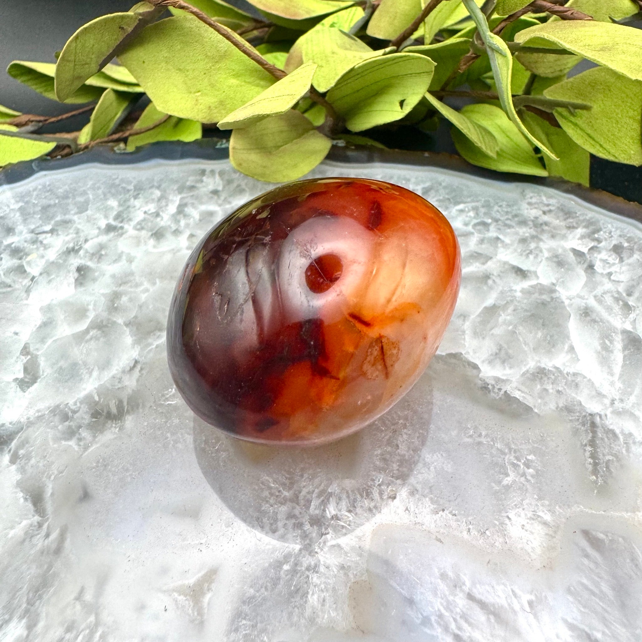 Carnelian Palm Stone