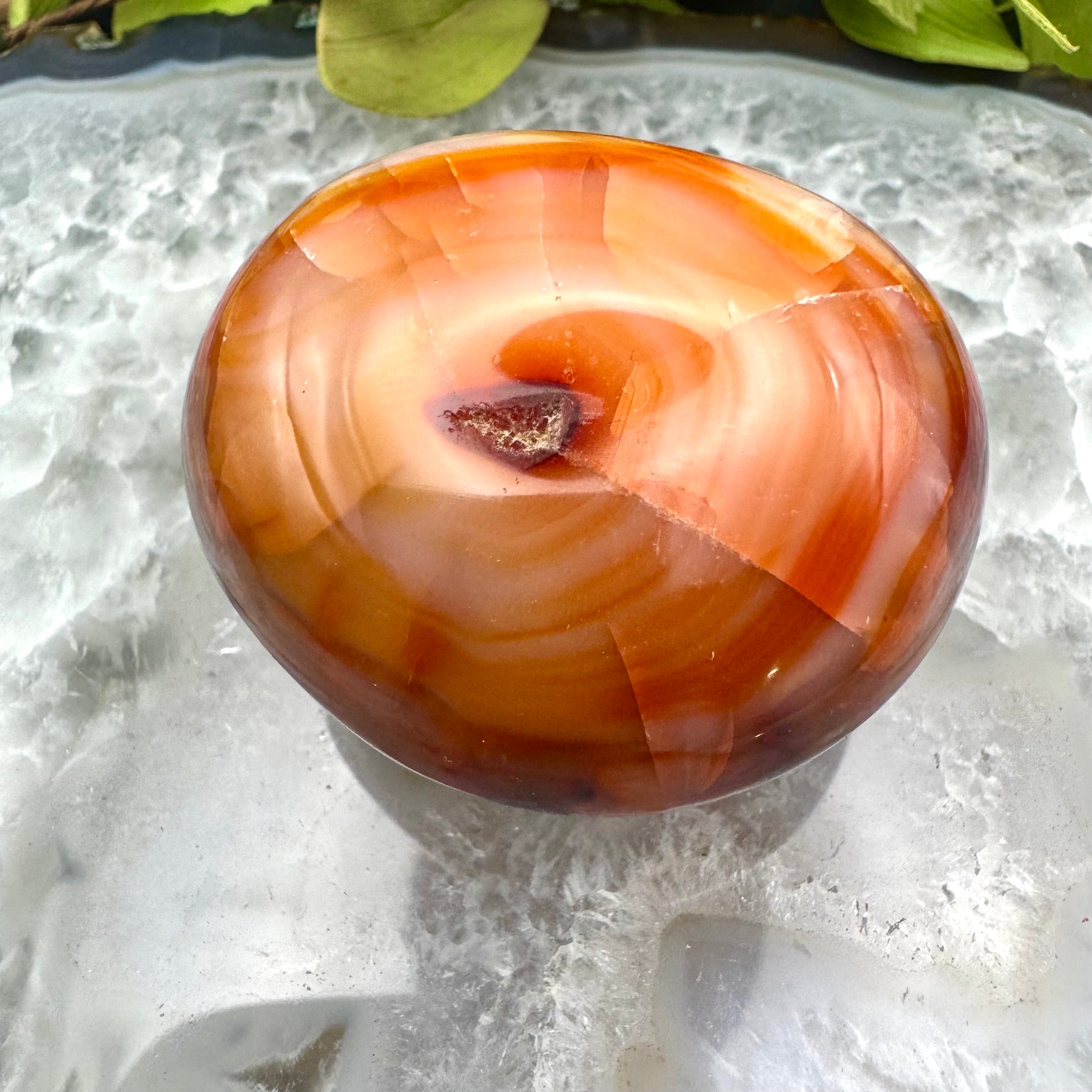 Carnelian Palm Stone